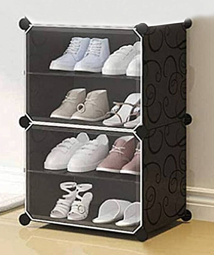     			6 Layer Plastic Sheet Cube Shoe Rack Storage Closest Organizer for Shoes,Books,Clothes,Toys - CUBSHRK6L