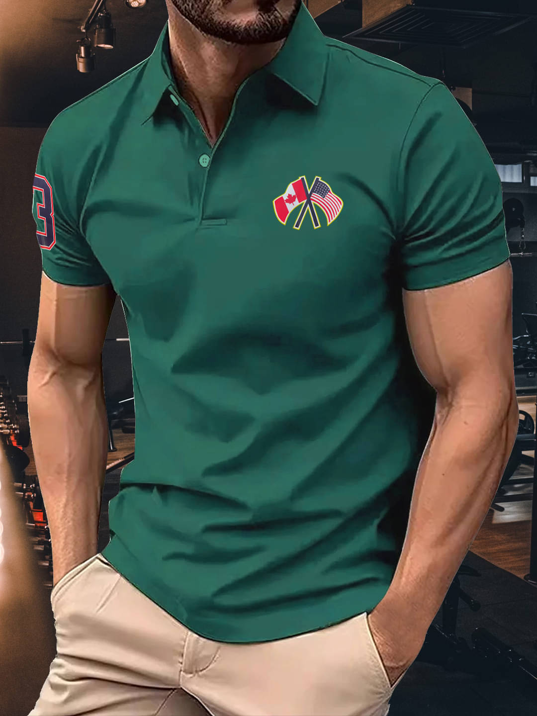 AIN6 Men Cotton Blend Regular Fit Solid Polo T Shirt ( Green ) AIN6 Men Cotton Blend Regular Fit Solid Polo T Shirt ( Green )