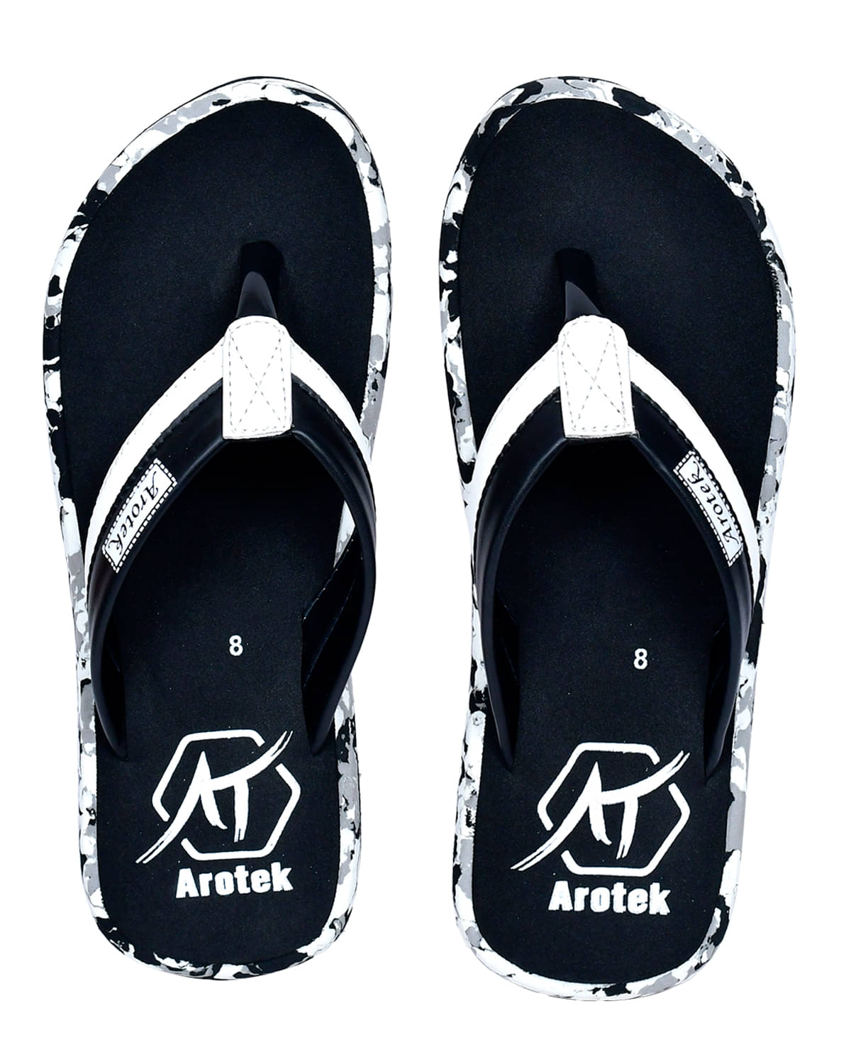     			AROTEK Black Men's Daily Slipper