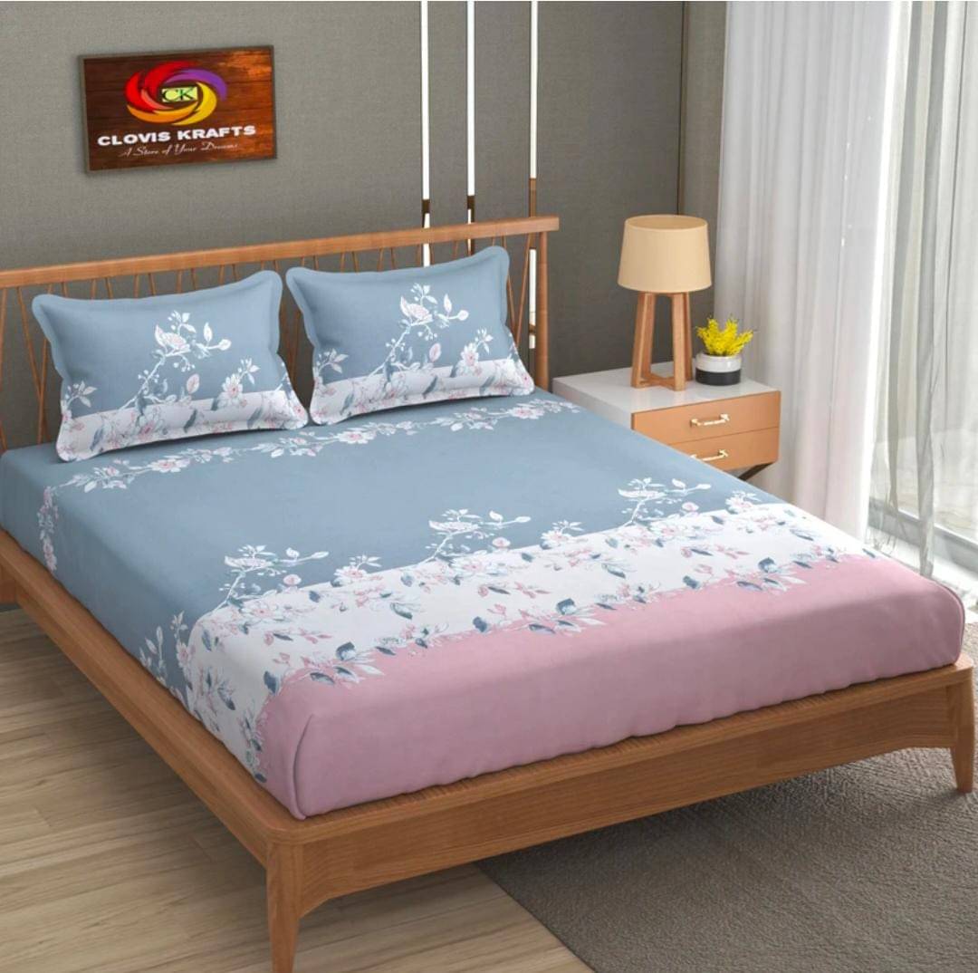 Aavika Microfibre Abstract Printed Fitted ( Queen Size ) - Multi Aavika Microfibre Abstract Printed Fitted ( Queen Size ) - Multi