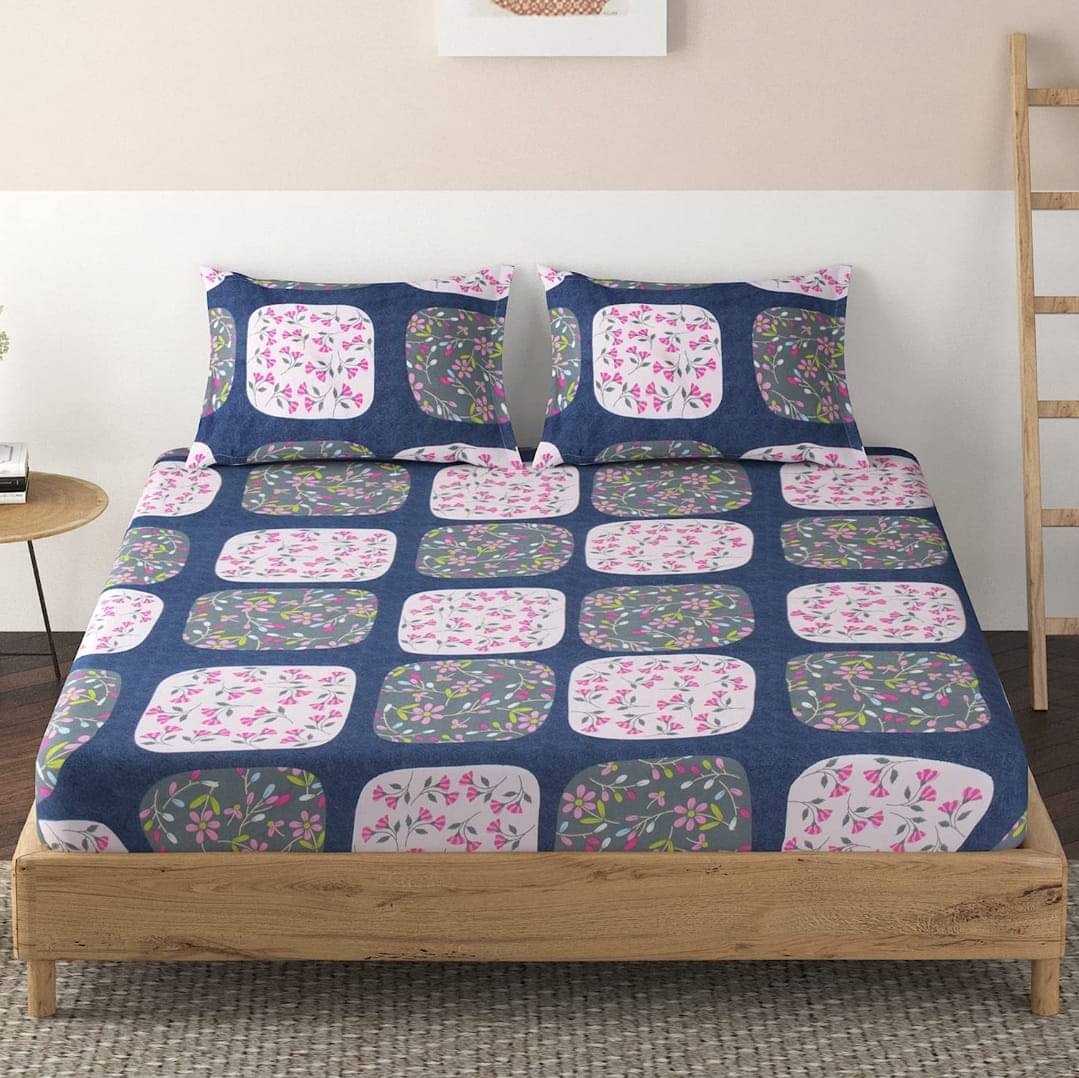 Aavika Microfibre Abstract Printed Fitted ( Queen Size ) - Multi Aavika Microfibre Abstract Printed Fitted ( Queen Size ) - Multi