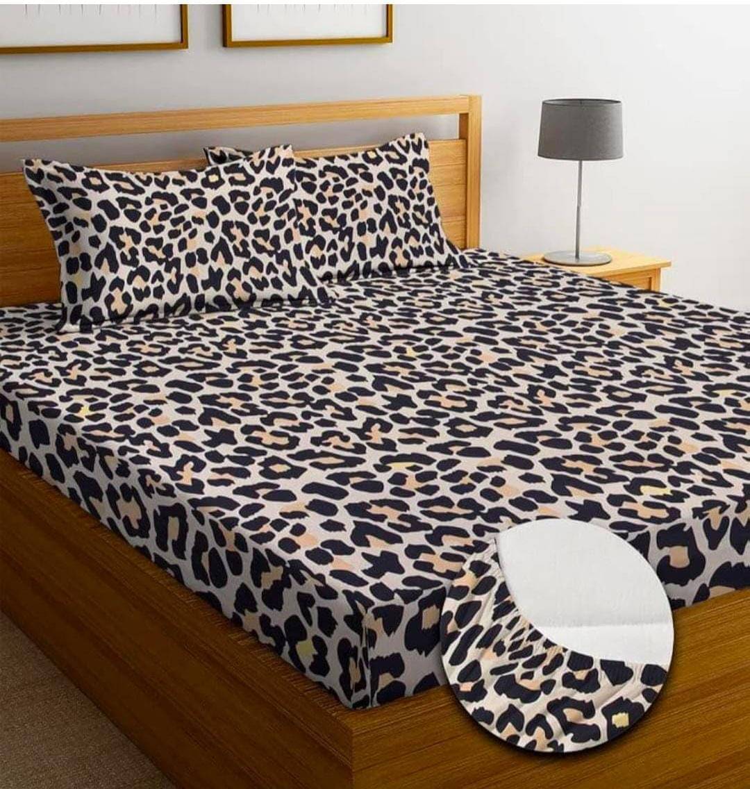 Aavika Microfibre Abstract Printed Fitted ( Queen Size ) - Multi Aavika Microfibre Abstract Printed Fitted ( Queen Size ) - Multi