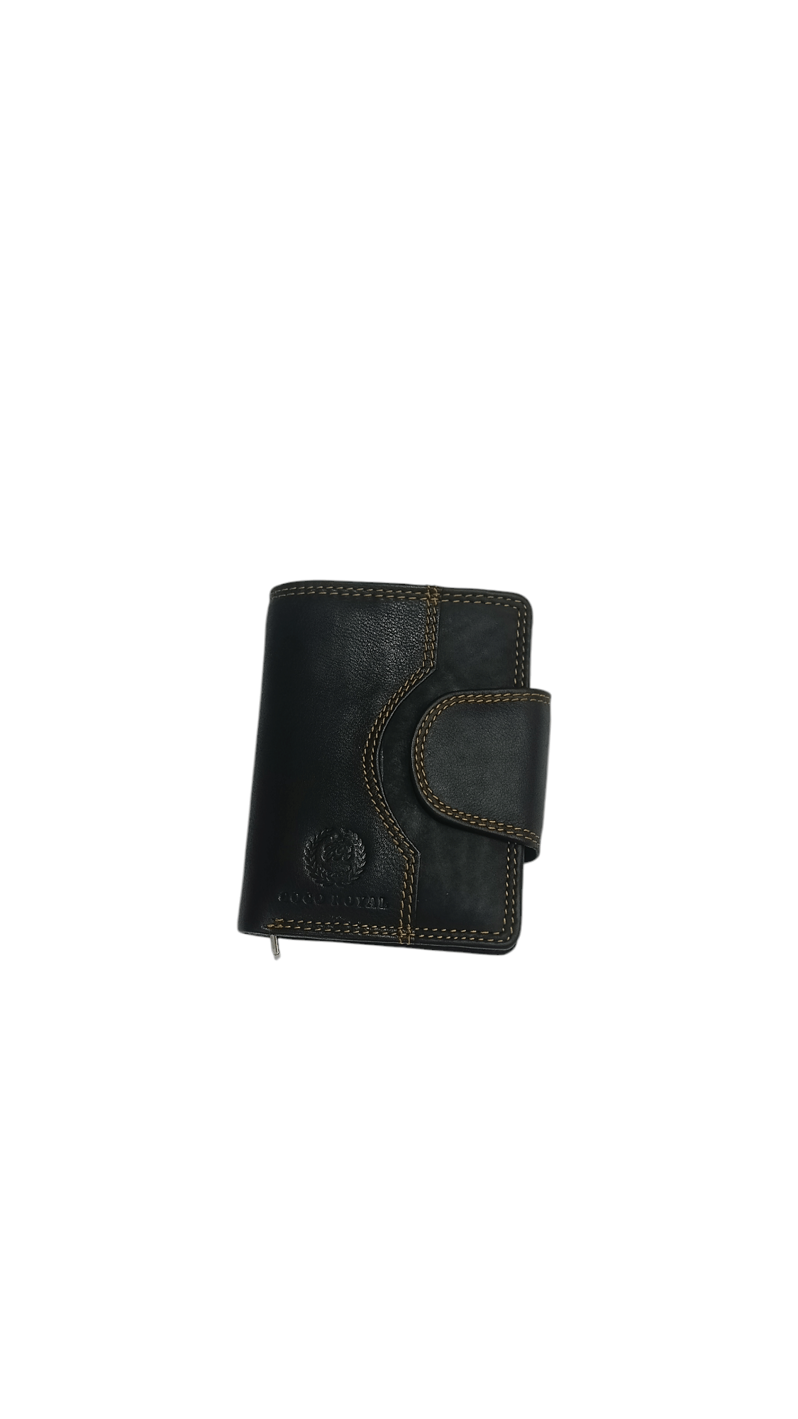    			COCO ROYAL Leather Printed Men's Two Fold Wallet With 9 Slots For Card ( Black , Pack of 1 )