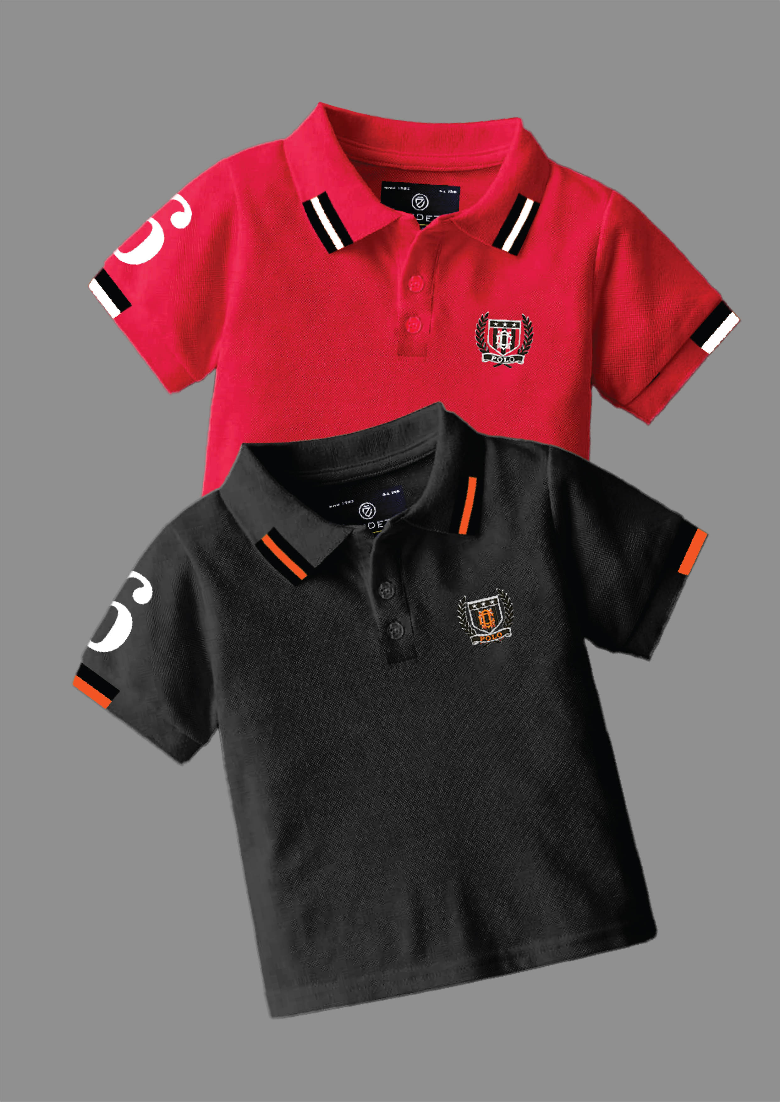     			CODEZ Pack of 2 Boys Cotton Blend Polo T-Shirt ( Multicolor 4 )