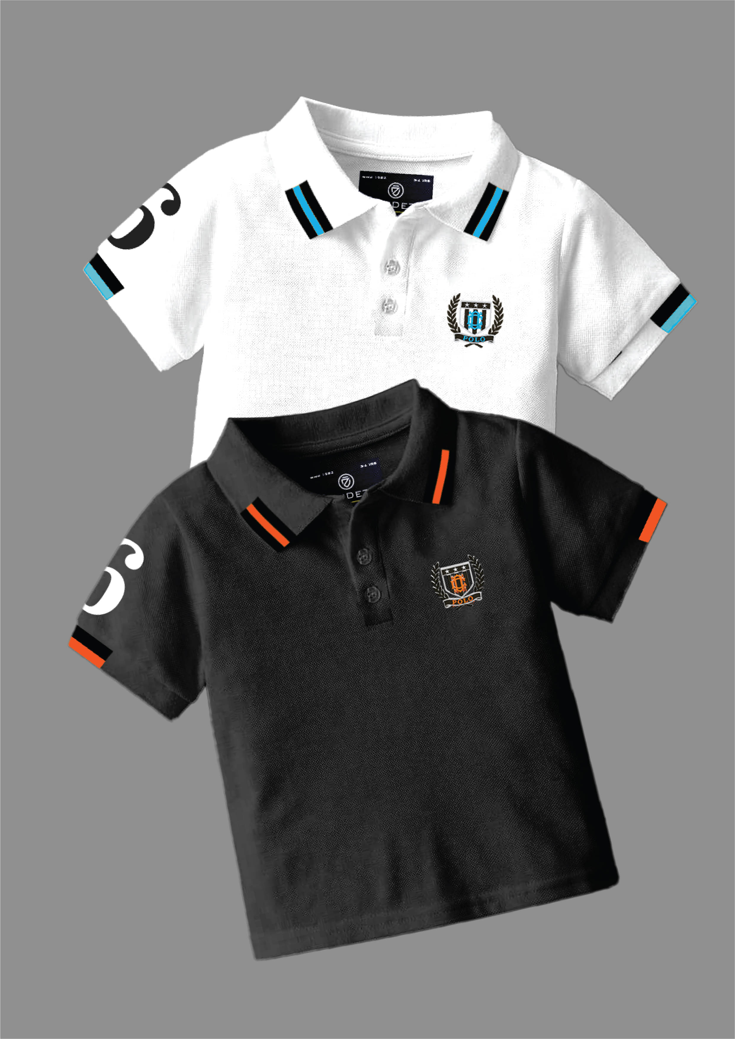     			CODEZ Pack of 2 Boys Cotton Blend Polo T-Shirt ( Multicolor 1 )