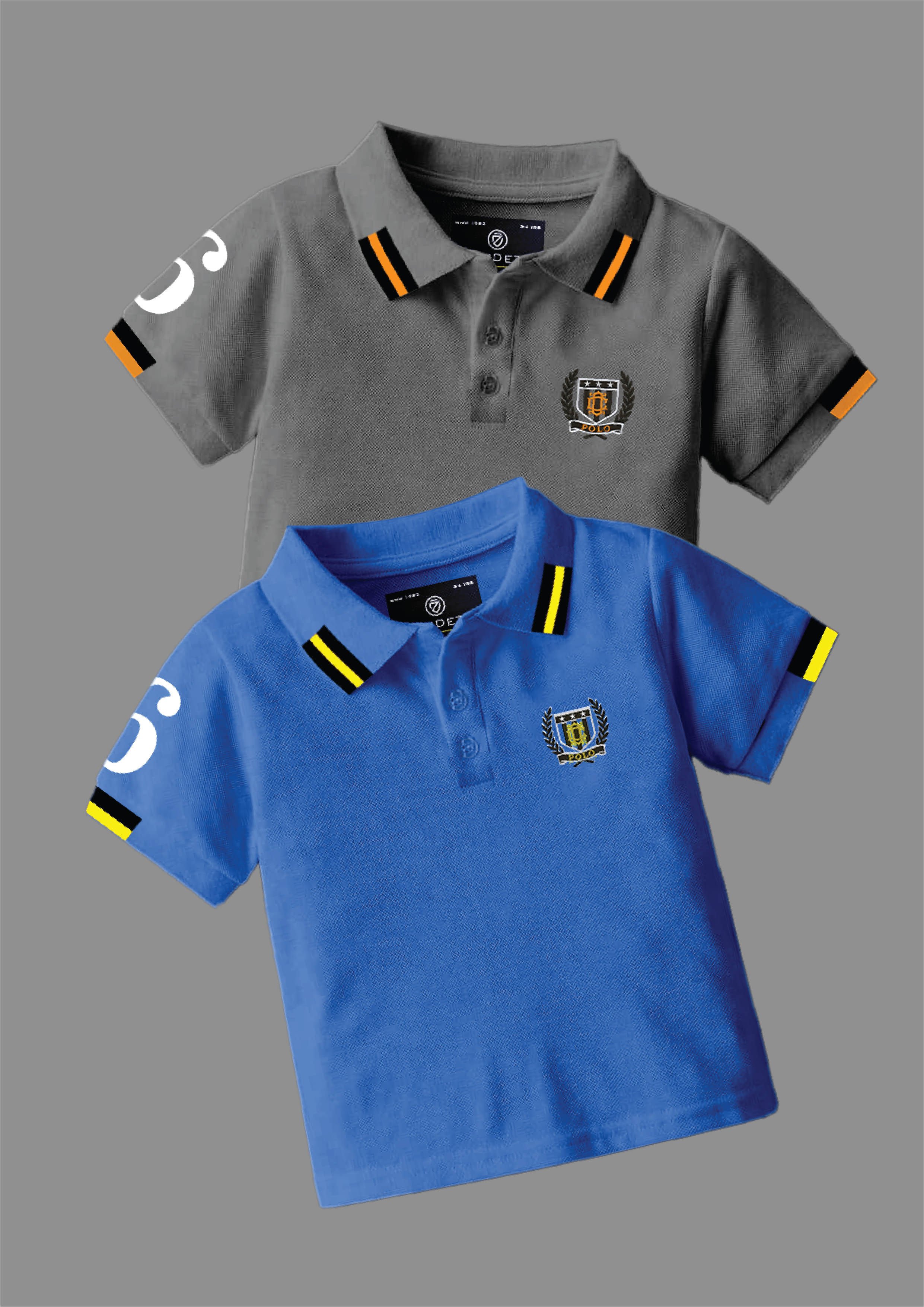     			CODEZ Pack of 2 Boys Cotton Blend Polo T-Shirt ( Multicolor 4 )