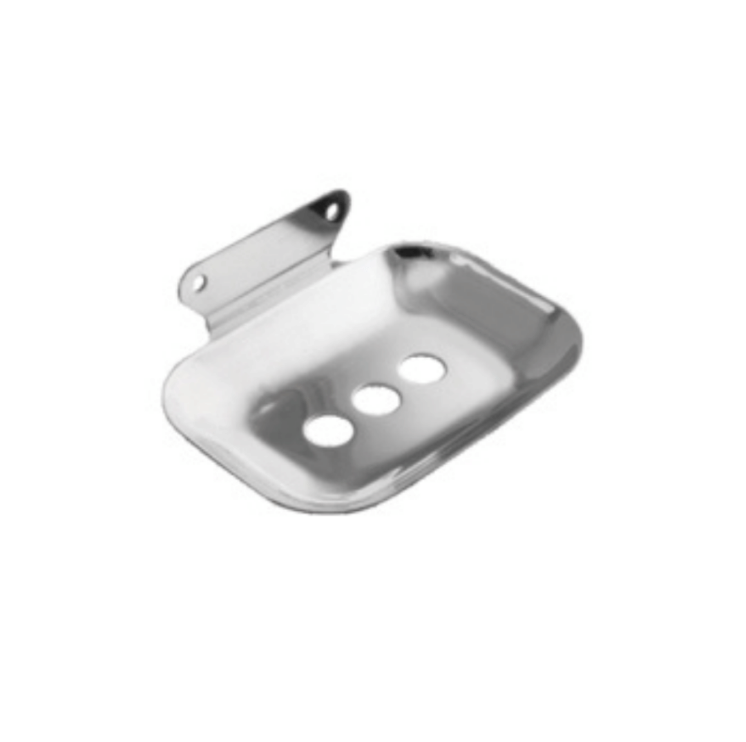    			COSWARE Coral Oval Stainless Steel Single Soap Dish Holder for Bathroom Wall Mount in Chrome Finish without Wall Flange for Wash Area/Kitchen & Bathroom (Set of 1)
