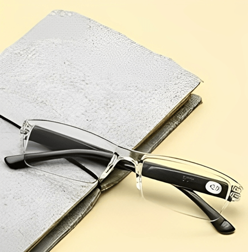     			Clearo Rectangle Half Rim Reading Glasses