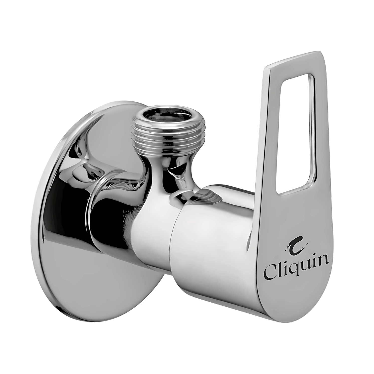     			Cliquin Espirion Angle Cock With Wall Flange (Pack of 1) Brass Taper cock