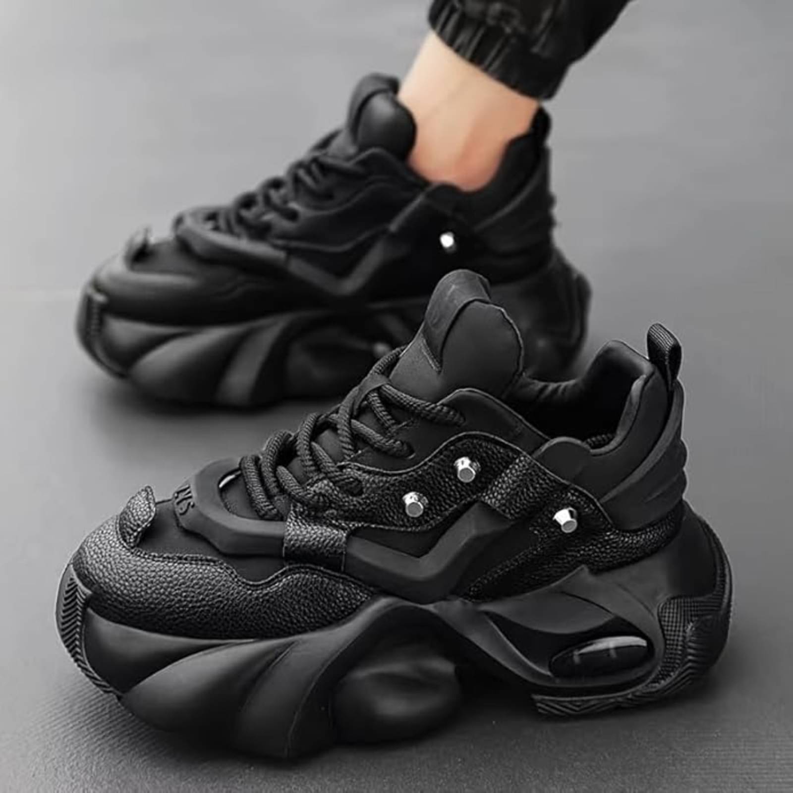 Corstyle Men Casual Sneakers Fancy Trendy Stylish Advanced Black Men's Sneakers Corstyle Men Casual Sneakers Fancy Trendy Stylish Advanced Black Men's Sneakers