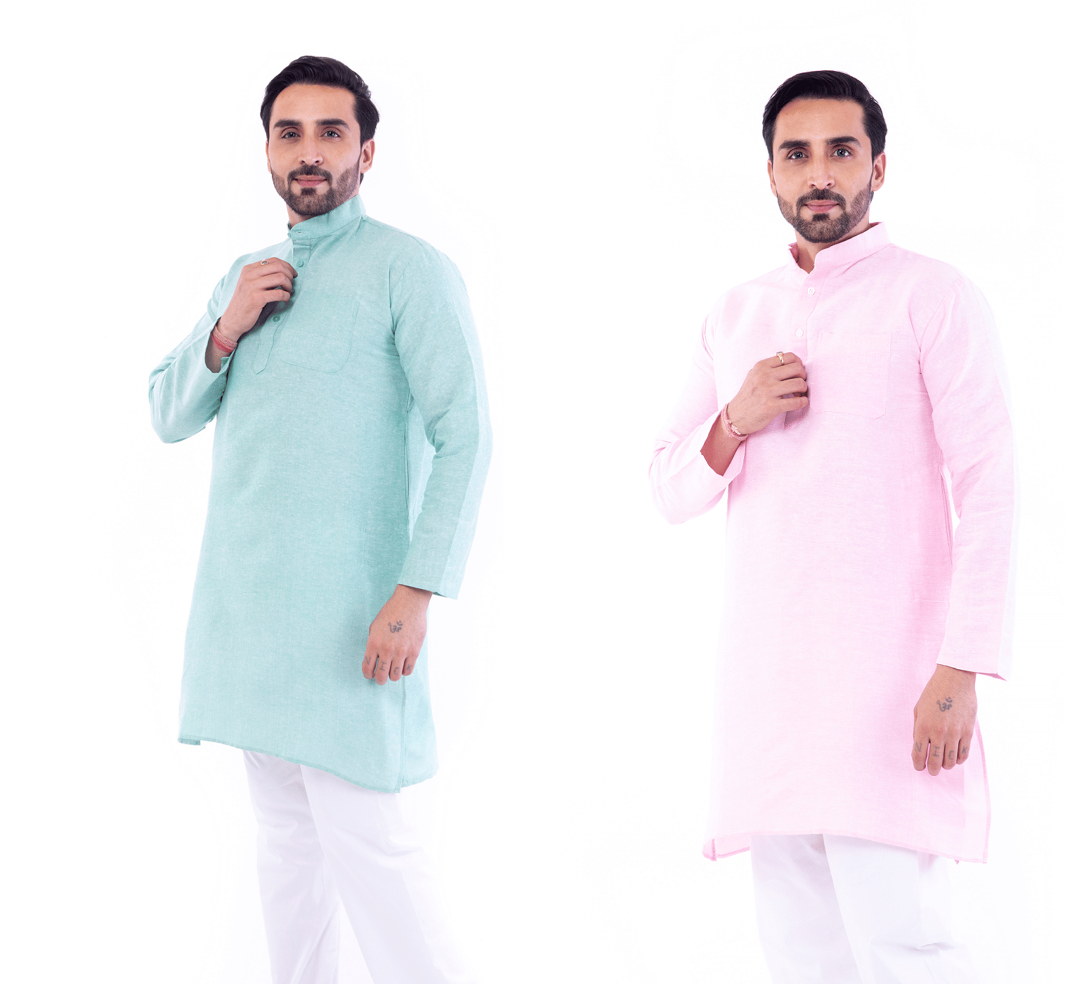 DESHBANDHU DBK Multi Cotton Men's Regular Kurta ( Pack of 2 ) DESHBANDHU DBK Multi Cotton Men's Regular Kurta ( Pack of 2 )