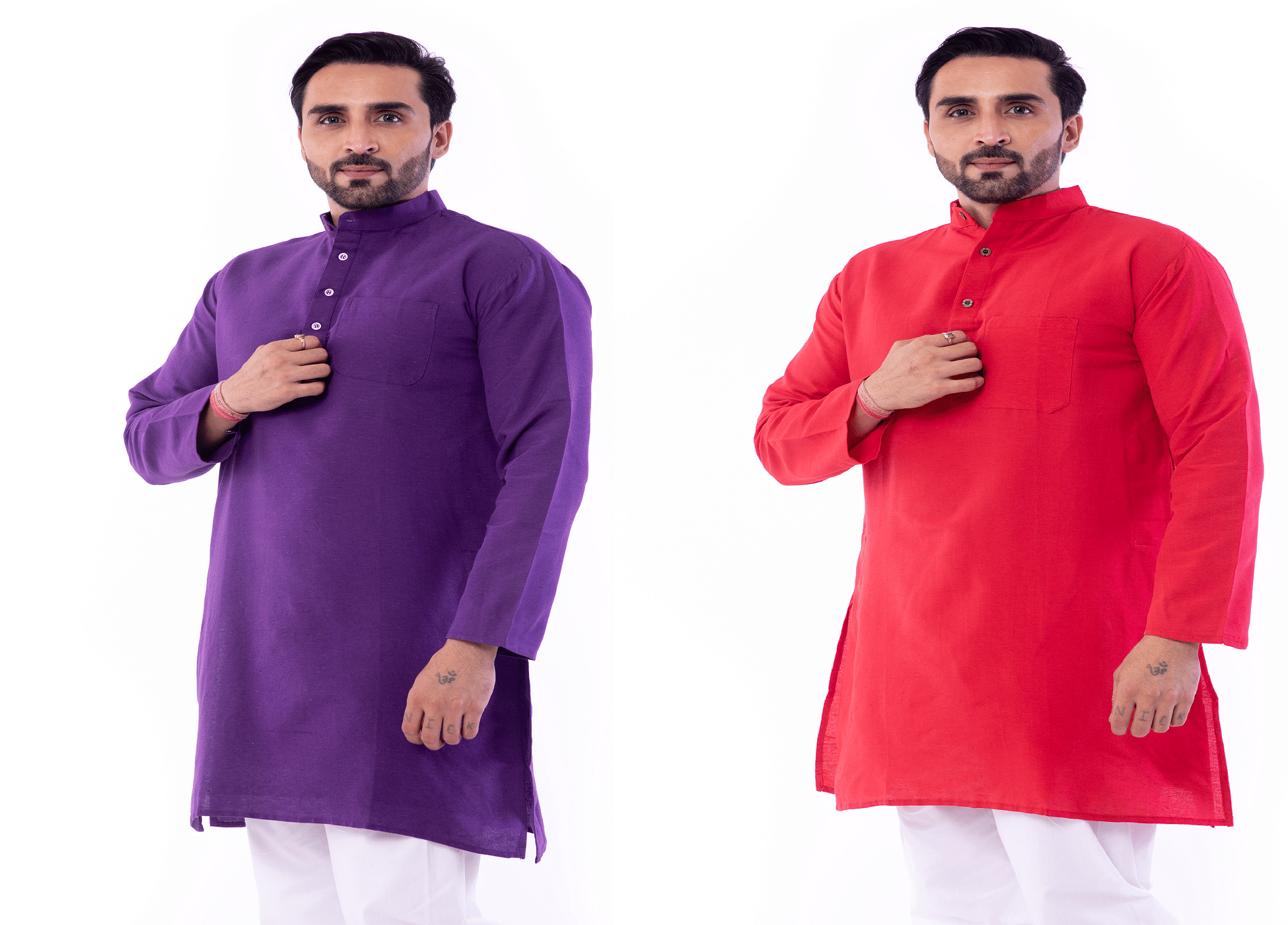 DESHBANDHU DBK Multi Cotton Men's Regular Kurta ( Pack of 2 )     			DESHBANDHU DBK Multi Cotton Men's Regular Kurta ( Pack of 2 )