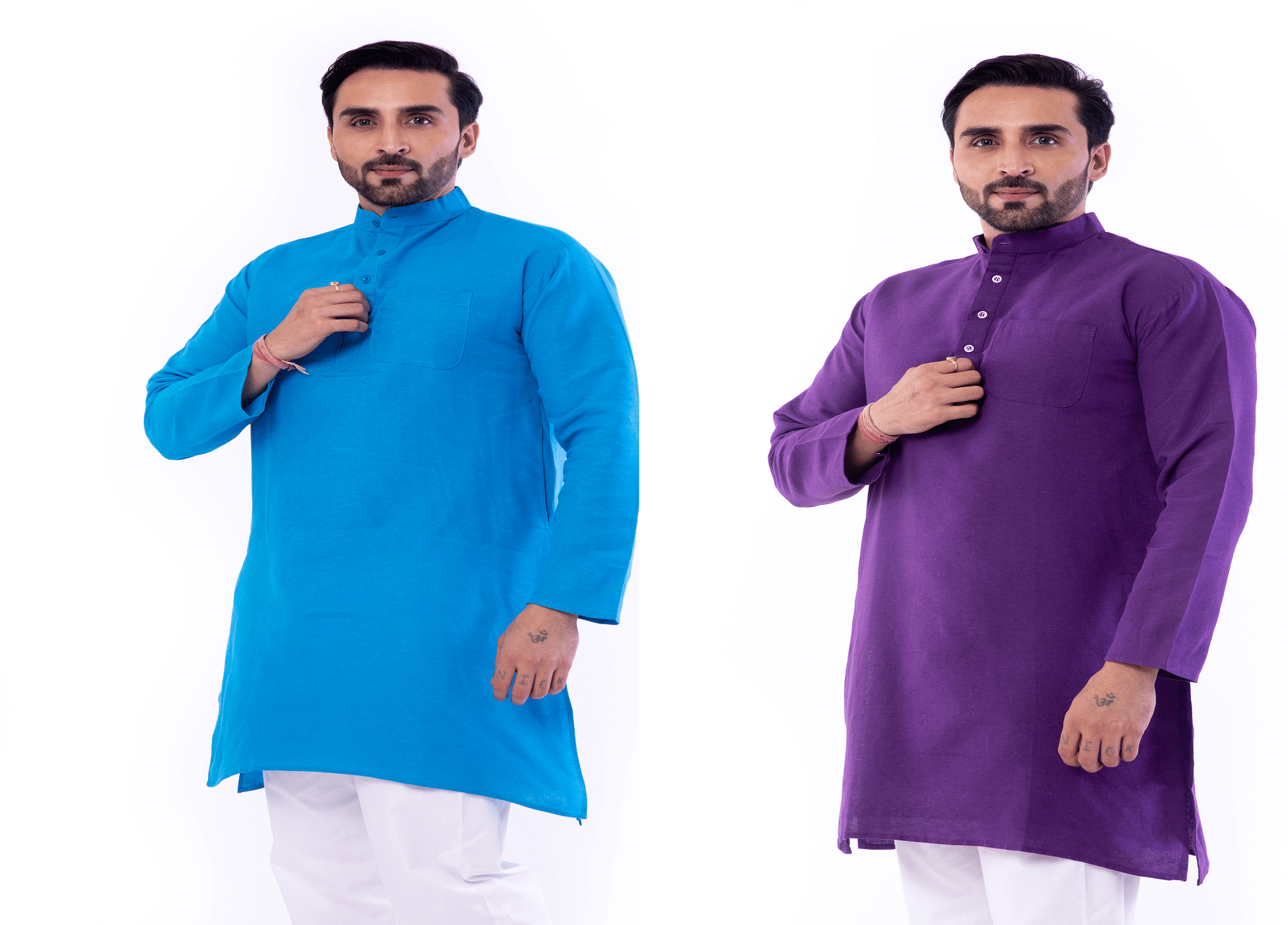 DESHBANDHU DBK Multi Cotton Men's Regular Kurta ( Pack of 2 ) DESHBANDHU DBK Multi Cotton Men's Regular Kurta ( Pack of 2 )