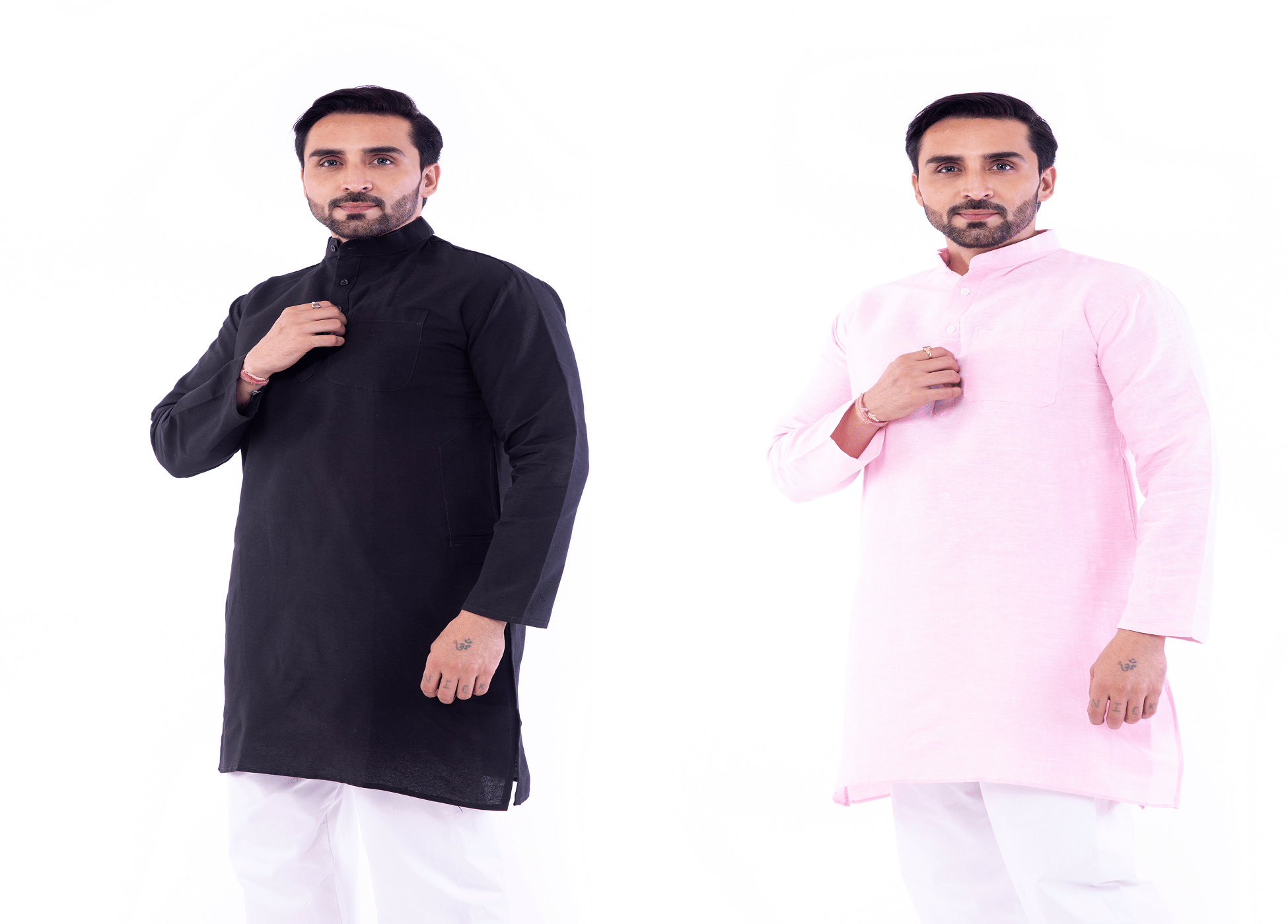 DESHBANDHU DBK Multi Cotton Men's Regular Kurta ( Pack of 2 ) DESHBANDHU DBK Multi Cotton Men's Regular Kurta ( Pack of 2 )
