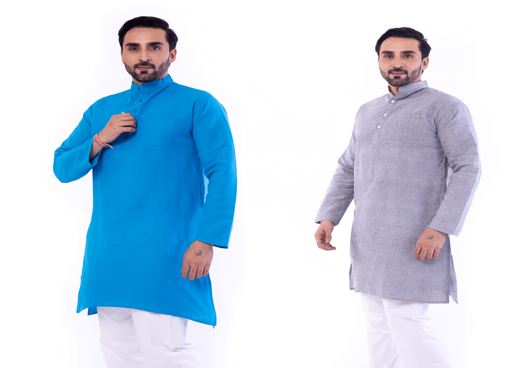 DESHBANDHU DBK Multi Cotton Men's Regular Kurta ( Pack of 2 ) DESHBANDHU DBK Multi Cotton Men's Regular Kurta ( Pack of 2 )