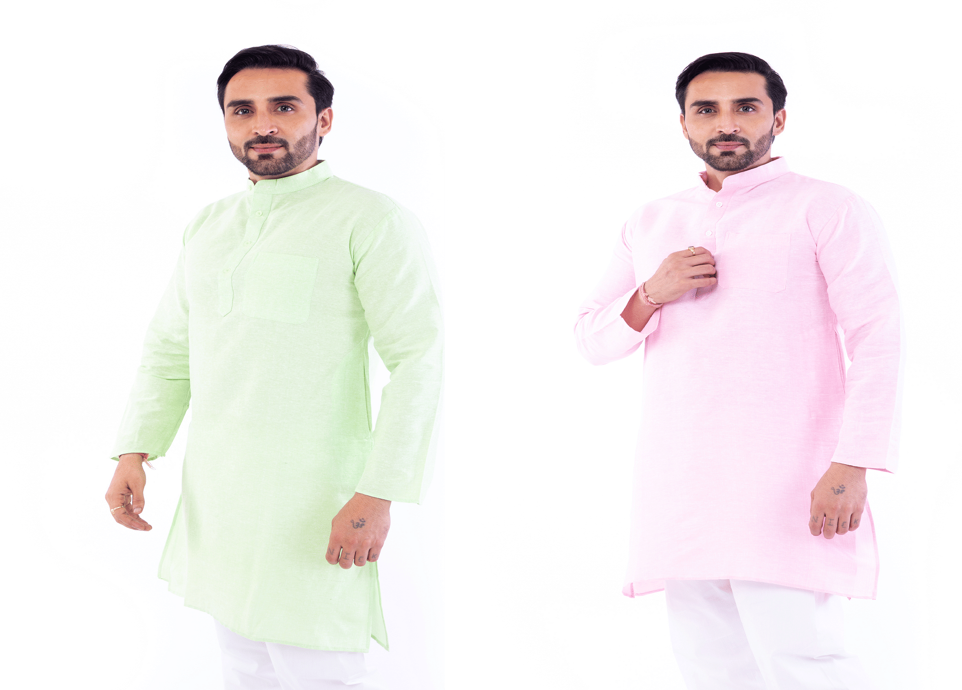 DESHBANDHU DBK Multi Cotton Men's Regular Kurta ( Pack of 2 ) DESHBANDHU DBK Multi Cotton Men's Regular Kurta ( Pack of 2 )
