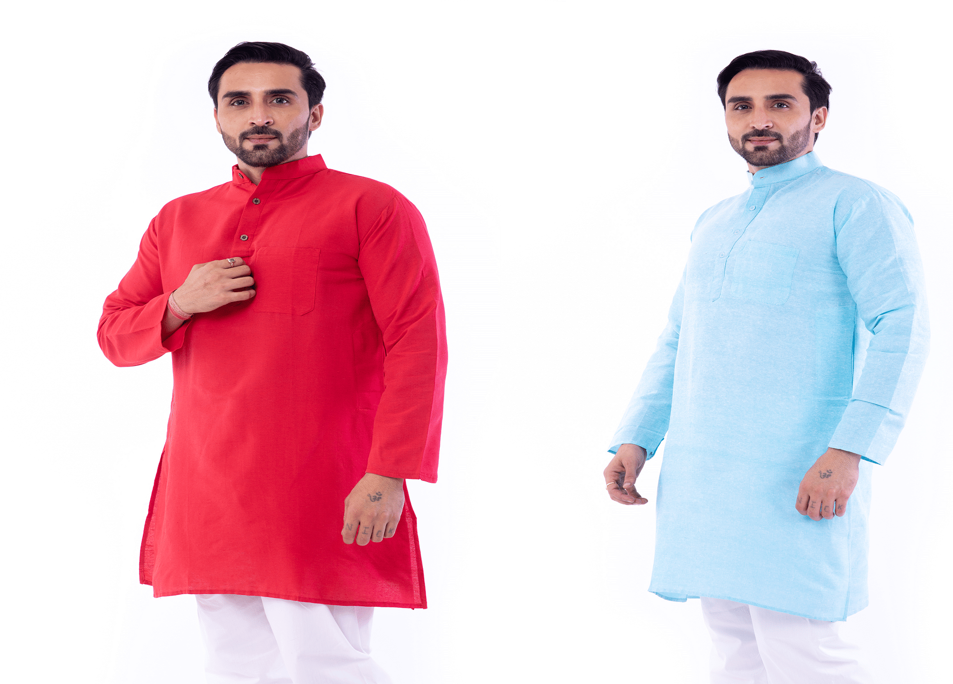 DESHBANDHU DBK Multi Cotton Men's Regular Kurta ( Pack of 2 )     			DESHBANDHU DBK Multi Cotton Men's Regular Kurta ( Pack of 2 )