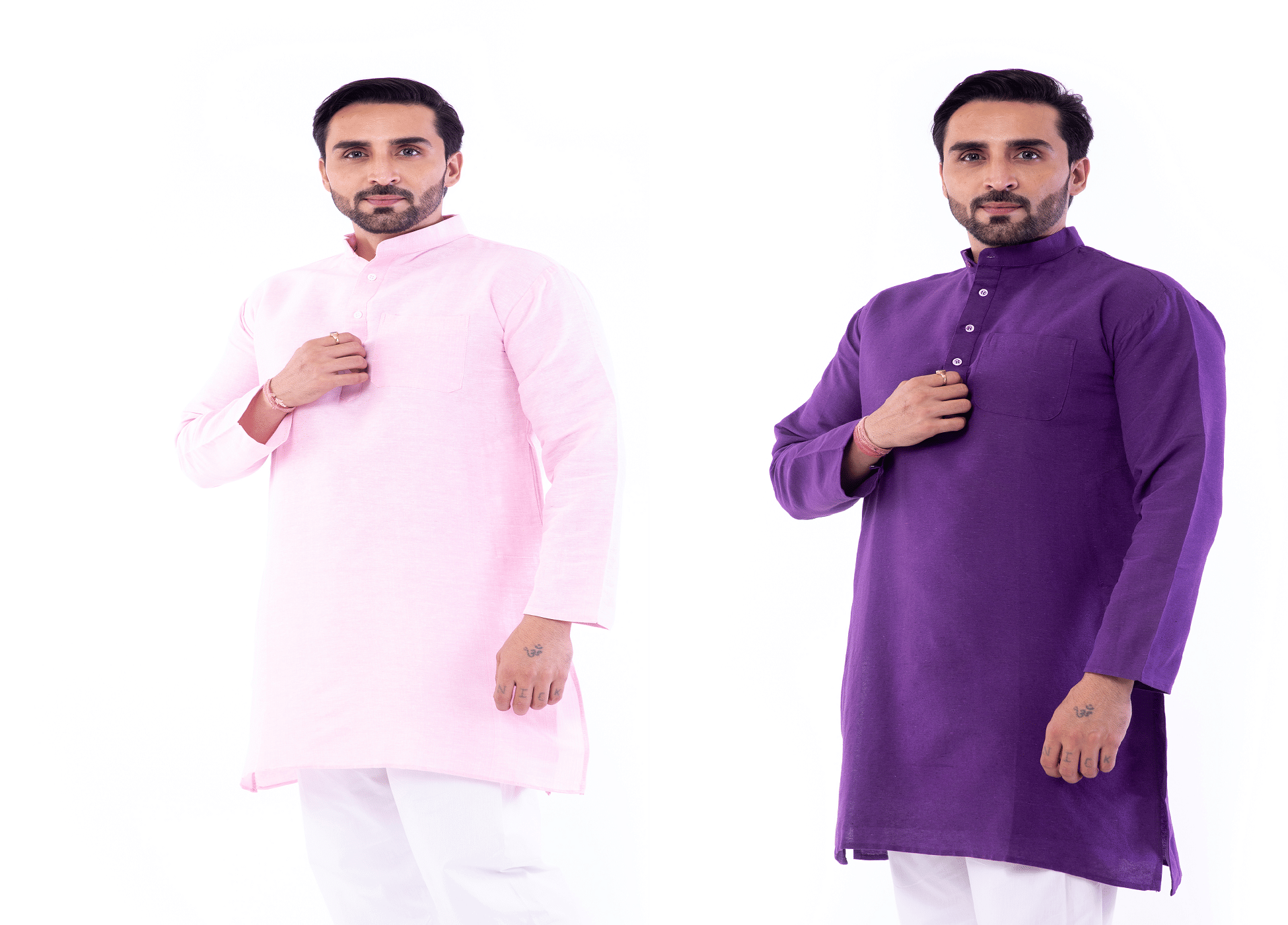 DESHBANDHU DBK Multi Cotton Men's Regular Kurta ( Pack of 2 ) DESHBANDHU DBK Multi Cotton Men's Regular Kurta ( Pack of 2 )