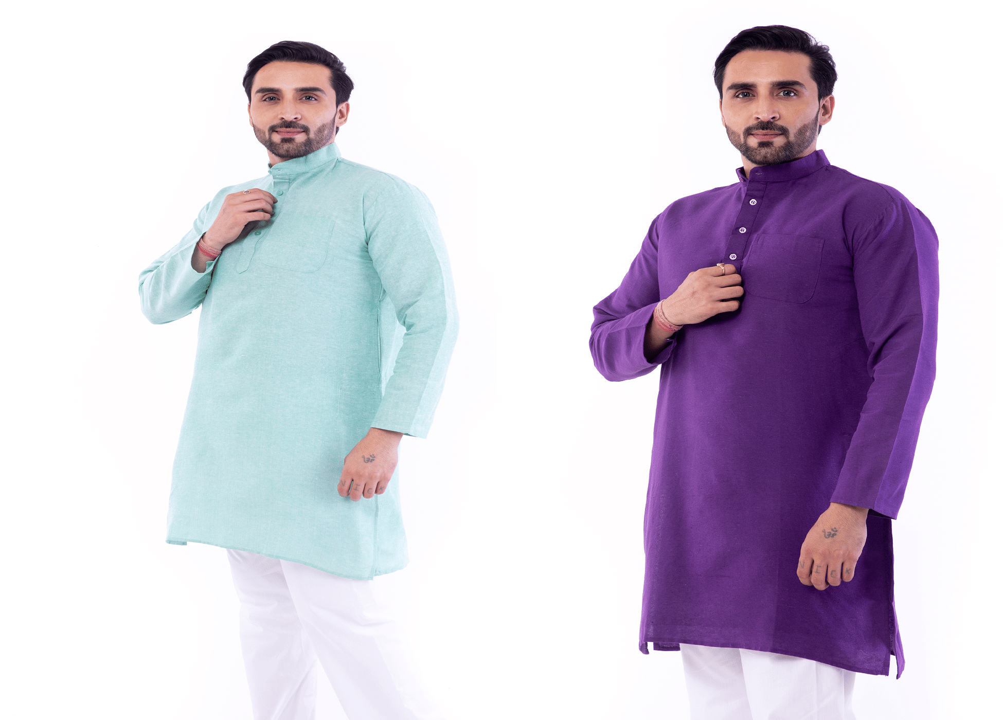 DESHBANDHU DBK Multi Cotton Men's Regular Kurta ( Pack of 2 ) DESHBANDHU DBK Multi Cotton Men's Regular Kurta ( Pack of 2 )