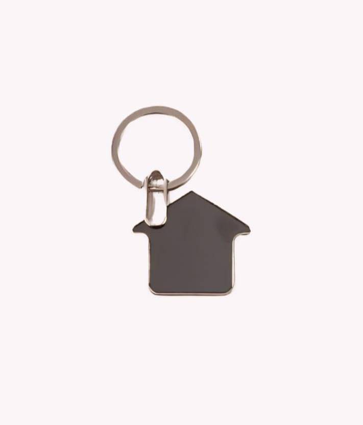     			Dharani Black Metal Keychain - Pack of 1