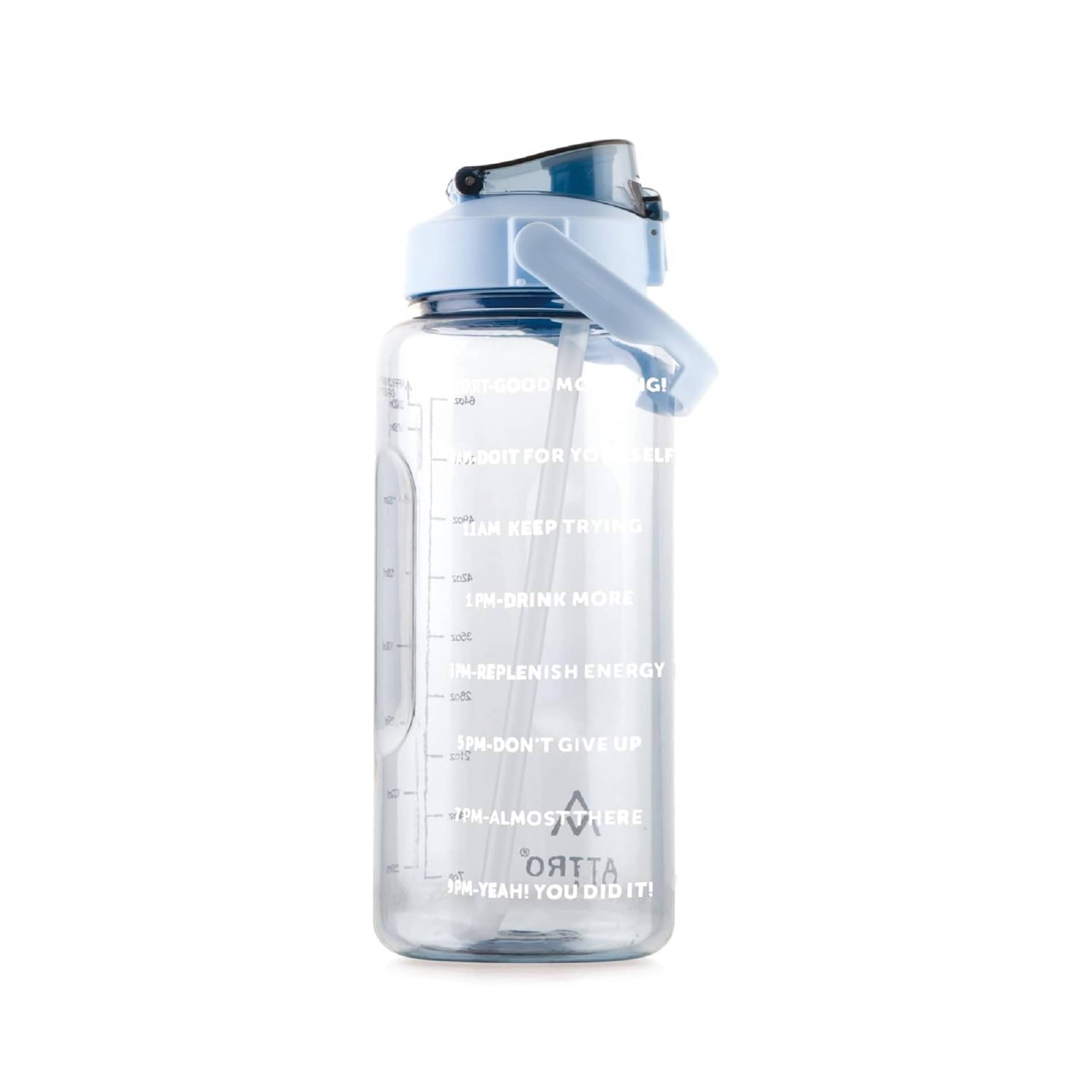     			EXOLLENT Large Capacity BPA-Free Plastic Bottle Sky Blue Plastic Water Bottle 2000 mL ( Set of 1 )