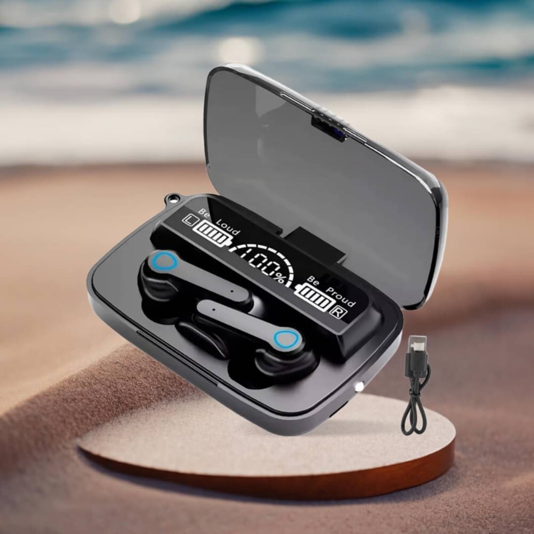     			Earbuds TWS Earphone Touch Control Mirror Digital Display Wireless Bluetooth 5.1 Headphones With Microphone