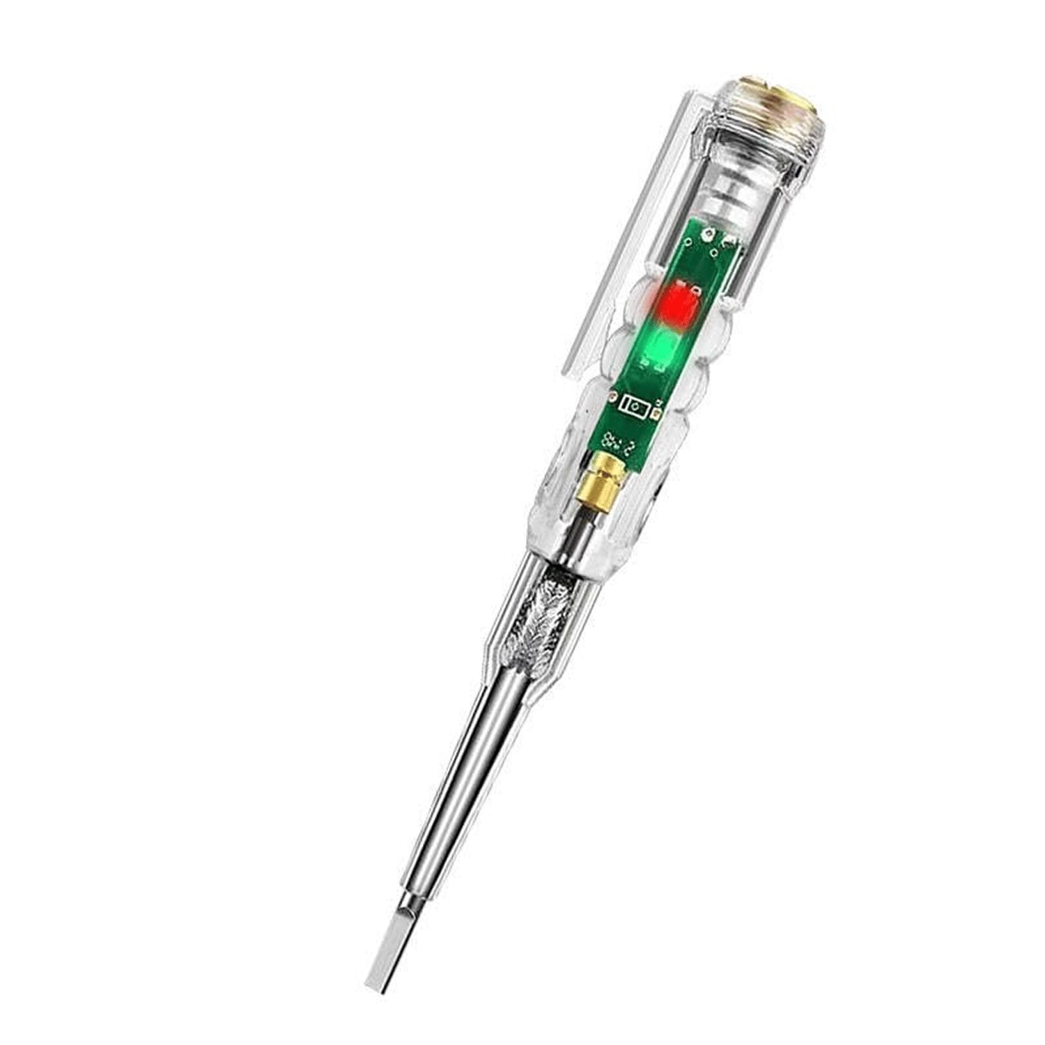     			Electrical Tester Pen, 70-250V Induction Power Detector Pen Electrical Screwdriver Circuit Tester, Electrical Tester Pen with LED Color Light, Non-Contact AC Voltage Tester Pen.