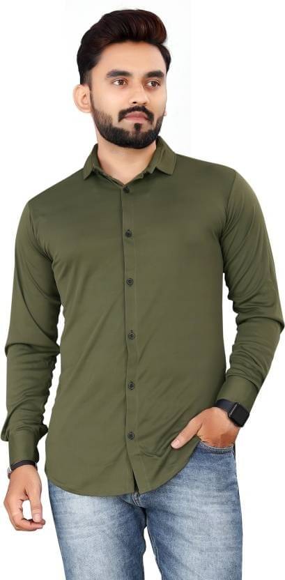 Gunatit Enterprise Linen Regular Fit Solids Full Sleeves Men's Casual Shirt - Olive ( Pack of 1 ) Gunatit Enterprise Linen Regular Fit Solids Full Sleeves Men's Casual Shirt - Olive ( Pack of 1 )