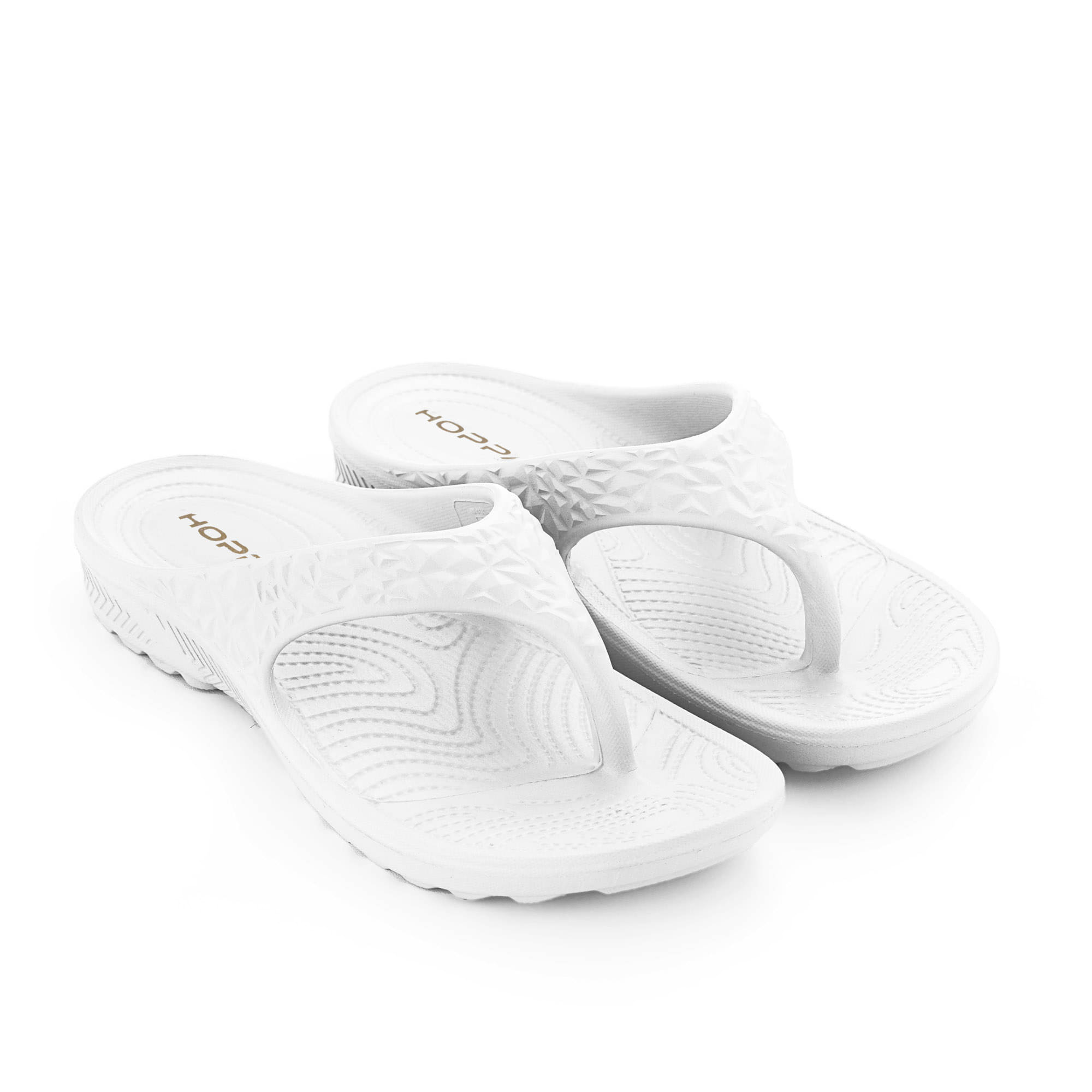     			HOPPA White Women's Flip Flop