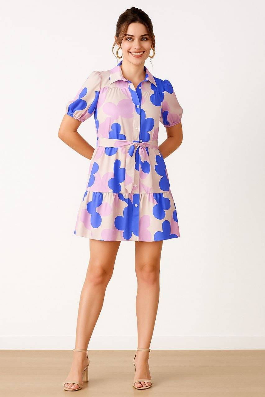     			INDIAN SILKS Women Cotton Printed Gown ( Blue )