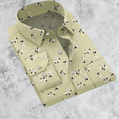JASHVI Cotton Flex Regular Fit Printed Full Sleeves Men's Casual Shirt - Green ( Pack of 1 ) JASHVI Cotton Flex Regular Fit Printed Full Sleeves Men's Casual Shirt - Green ( Pack of 1 )