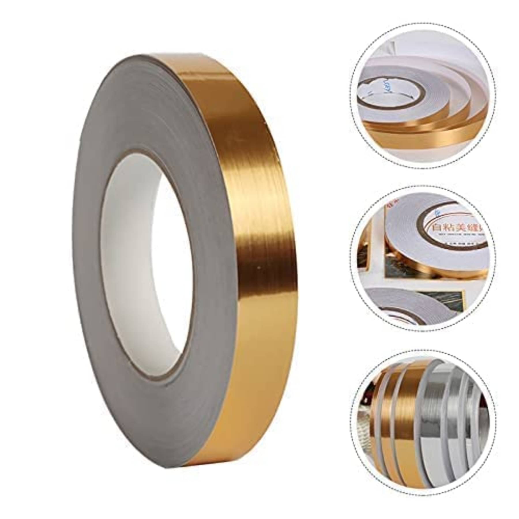 K SHOP,50 Meters Golden Tape, Home Floor Wallpaper Waterproof Tiles, Tile Gap Tiles Stickers for Floor - 1 CM Wide, K SHOP,50 Meters Golden Tape, Home Floor Wallpaper Waterproof Tiles, Tile Gap Tiles Stickers for Floor - 1 CM Wide,