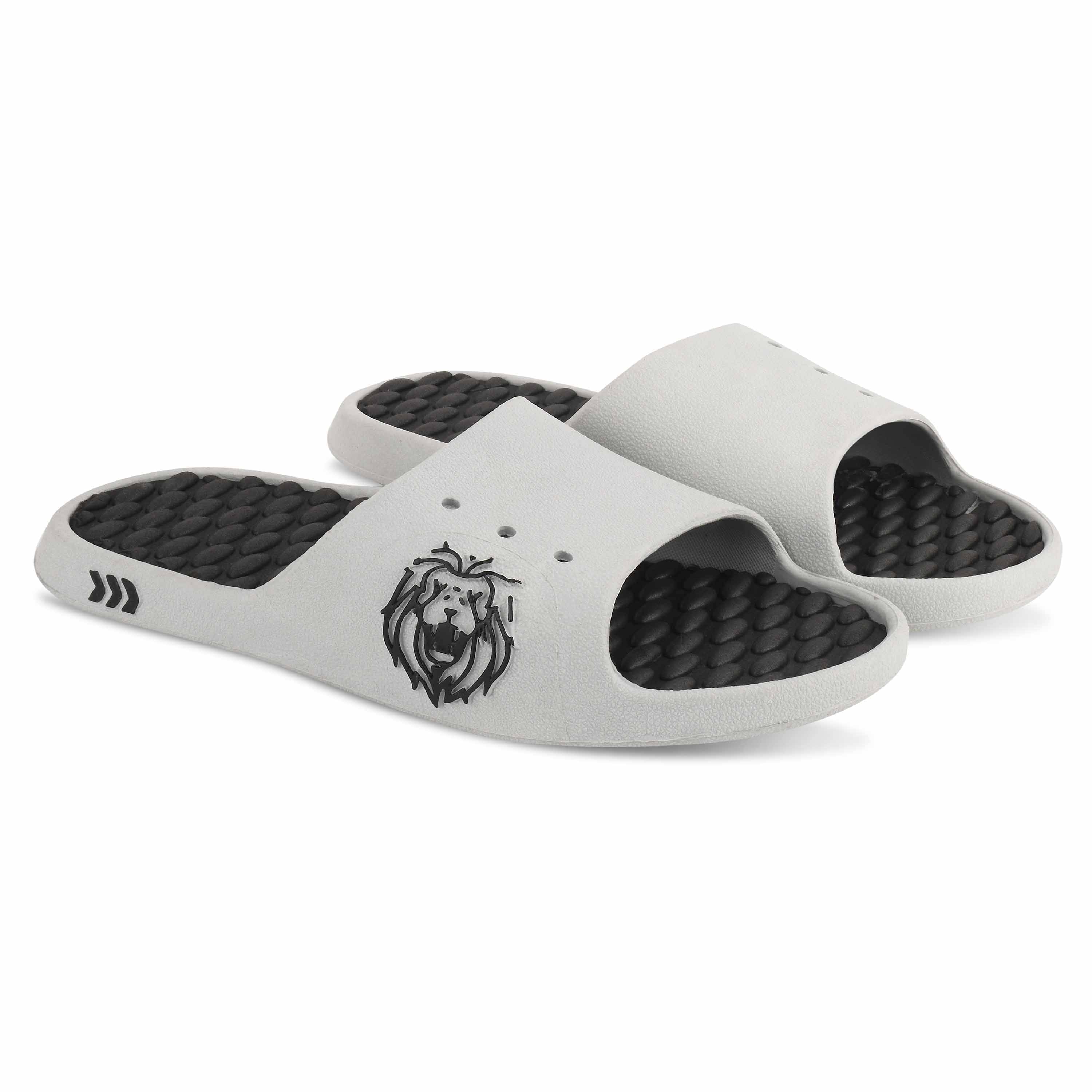     			KICKSY Grey Men's Daily Slipper