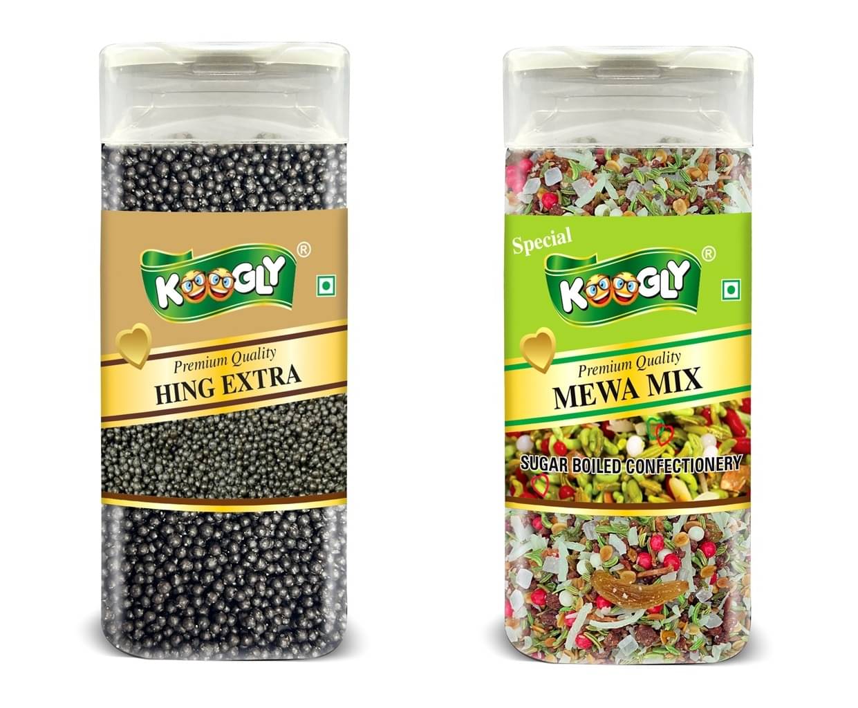     			KOOGLY Hing Extra + Mewa Mix Special Hard Candies 450 gm