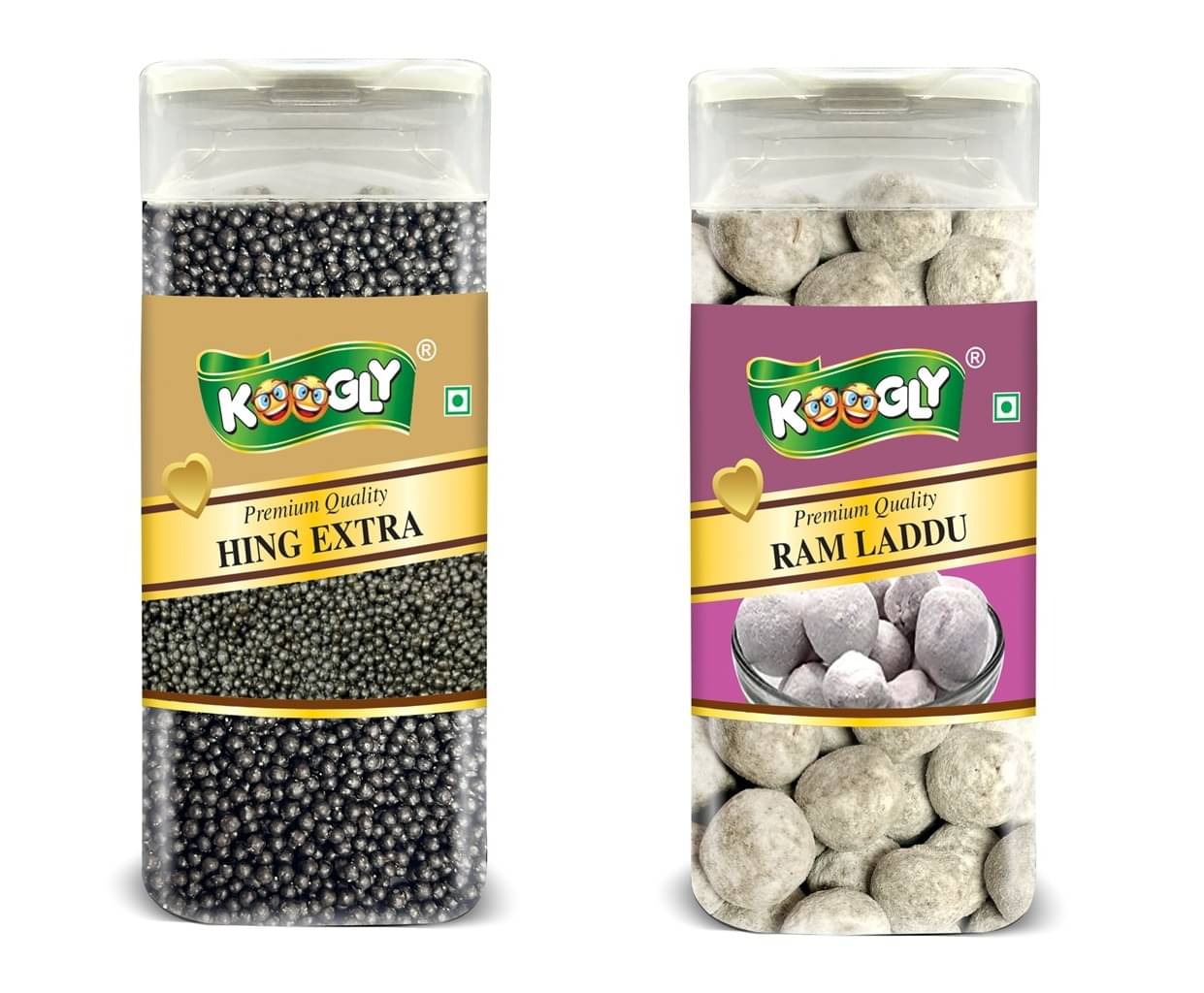 KOOGLY Hing Extra+ Ram Laddu Hard Candies 460 gm KOOGLY Hing Extra+ Ram Laddu Hard Candies 460 gm