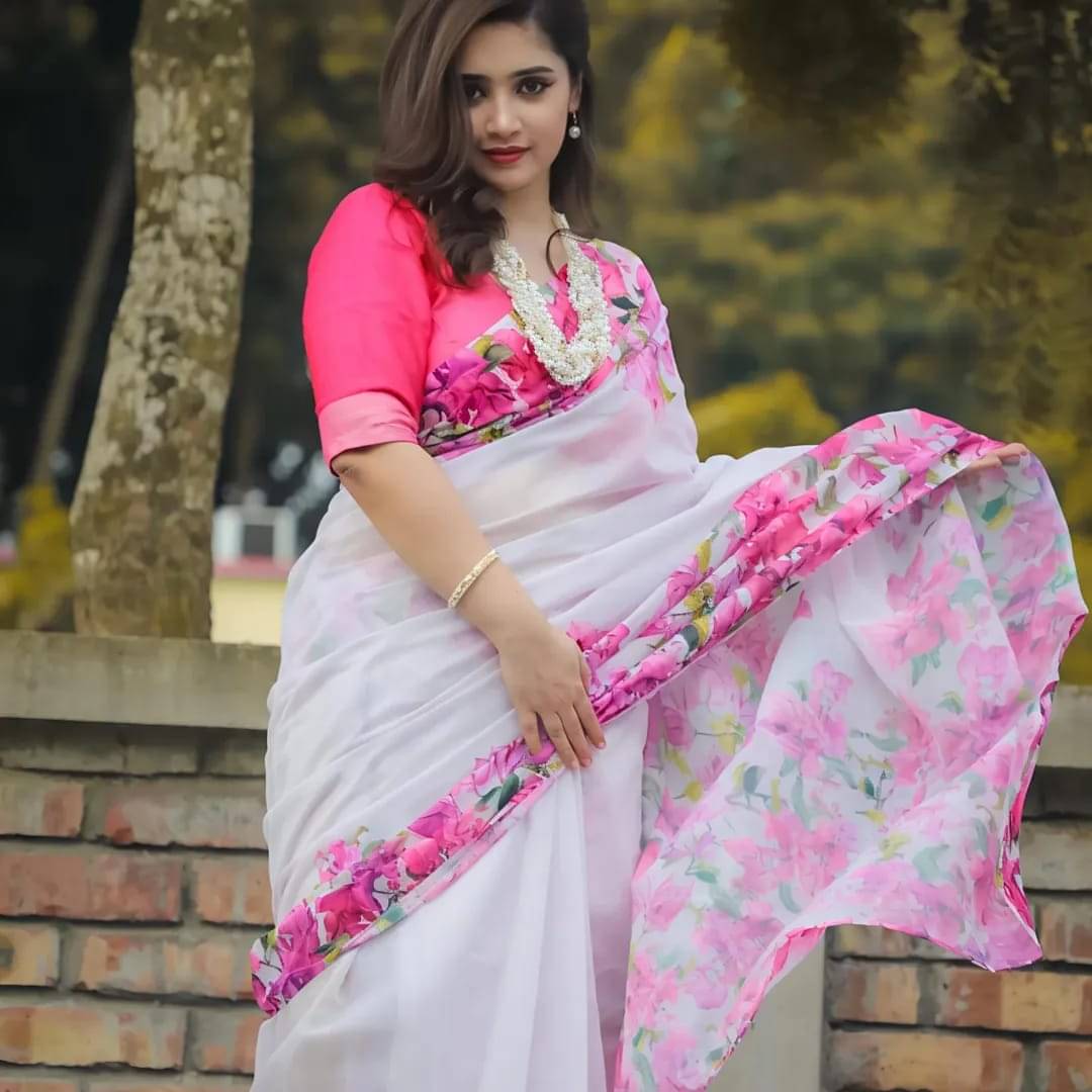 Kalpana Creation Linen Printed Regular Saree With Unstitched Blouse Piece ( Multicolor 2 ) Kalpana Creation Linen Printed Regular Saree With Unstitched Blouse Piece ( Multicolor 2 )