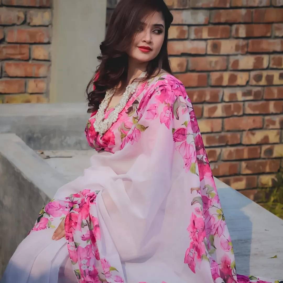 Kalpana Creation Linen Printed Regular Saree With Unstitched Blouse Piece ( Multicolor 2 ) Kalpana Creation Linen Printed Regular Saree With Unstitched Blouse Piece ( Multicolor 2 )