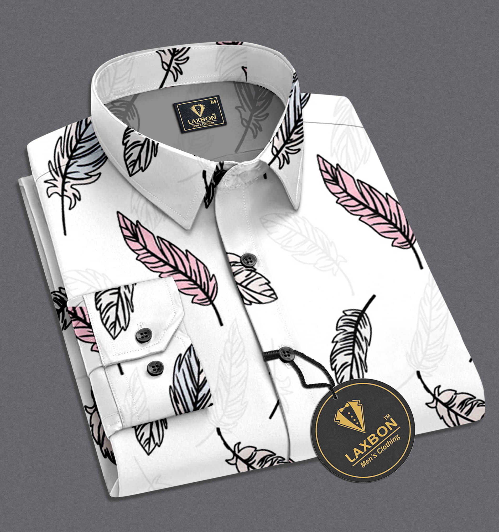 LAXBON 100% Cotton Regular Fit Printed Full Sleeves Men's Casual Shirt - Pink ( Pack of 1 ) LAXBON 100% Cotton Regular Fit Printed Full Sleeves Men's Casual Shirt - Pink ( Pack of 1 )