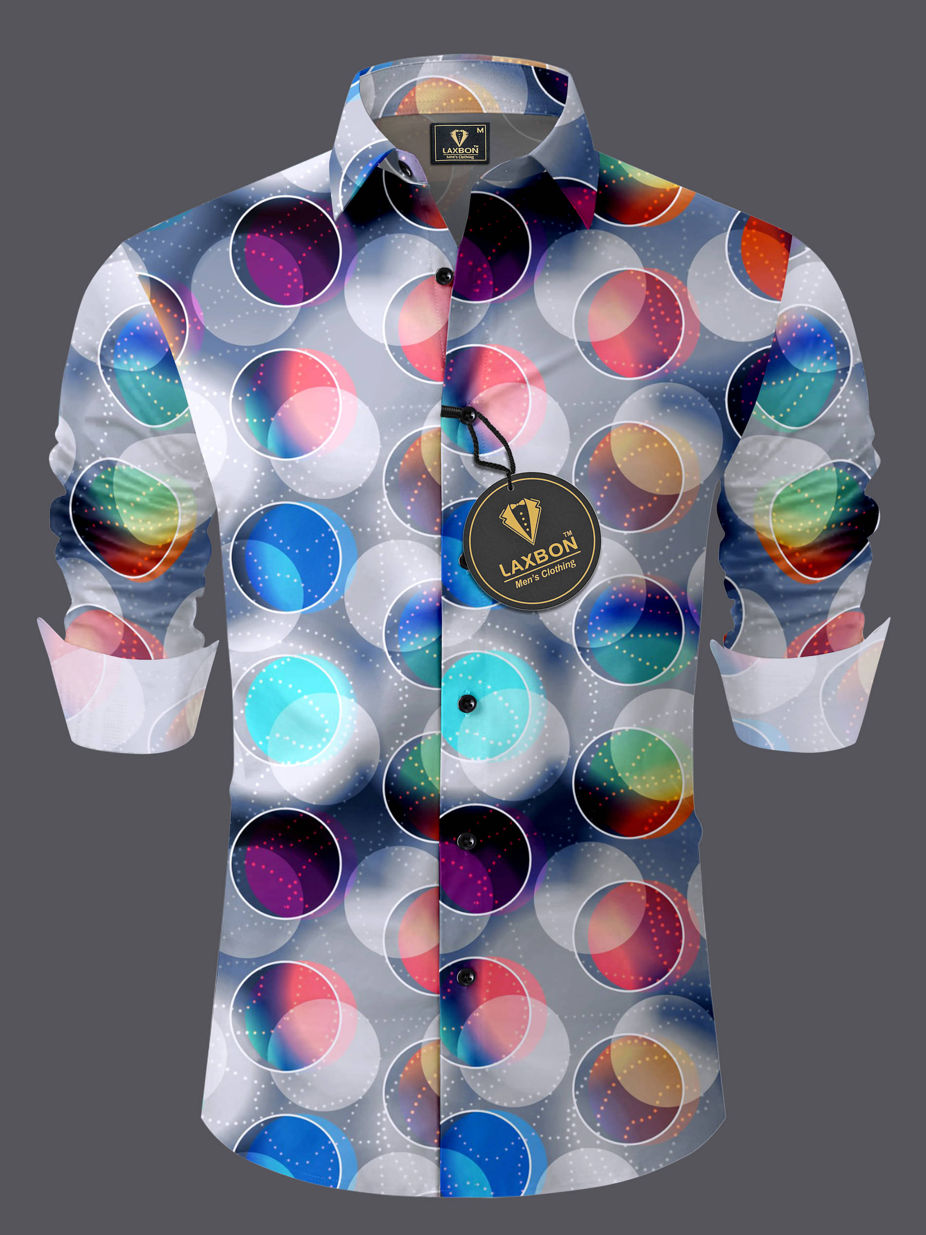     			LAXBON 100% Cotton Regular Fit Printed Full Sleeves Men's Casual Shirt - Multicolor ( Pack of 1 )