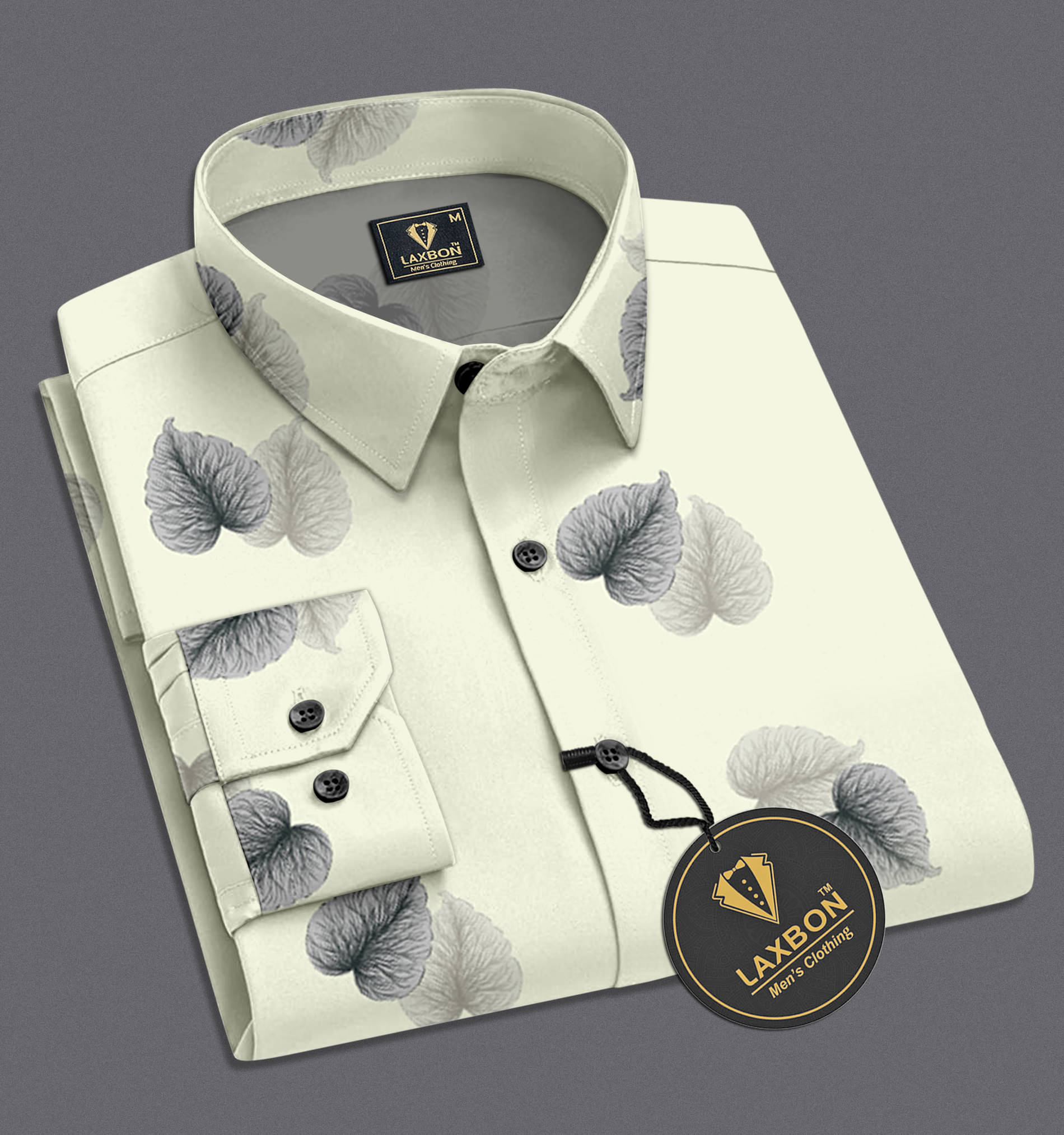 LAXBON 100% Cotton Regular Fit Printed Full Sleeves Men's Casual Shirt - Cream ( Pack of 1 ) LAXBON 100% Cotton Regular Fit Printed Full Sleeves Men's Casual Shirt - Cream ( Pack of 1 )