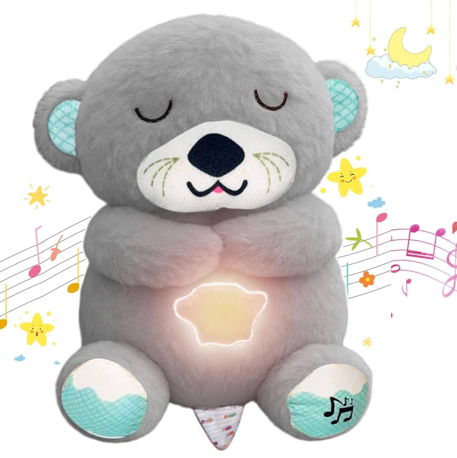     			Labubū Toy Huggable Breathing Teddy Bear Soft Toy with Light Stuffed Animal Plush Cute Teddy Bear Stuffed Toy for Kids & Adults - Birthday Gift Valentine Day - 25cm