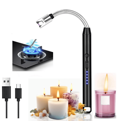 Lighter for Kitchen Use | C-Type Rechargeable Electric Lighter Stove & Candle Li Multicolor Stainless Steel Kitchen Electric Gas Lighter ( Pack of 1 ) Lighter for Kitchen Use | C-Type Rechargeable Electric Lighter Stove & Candle Li Multicolor Stainless Steel Kitchen Electric Gas Lighter ( Pack of 1 )