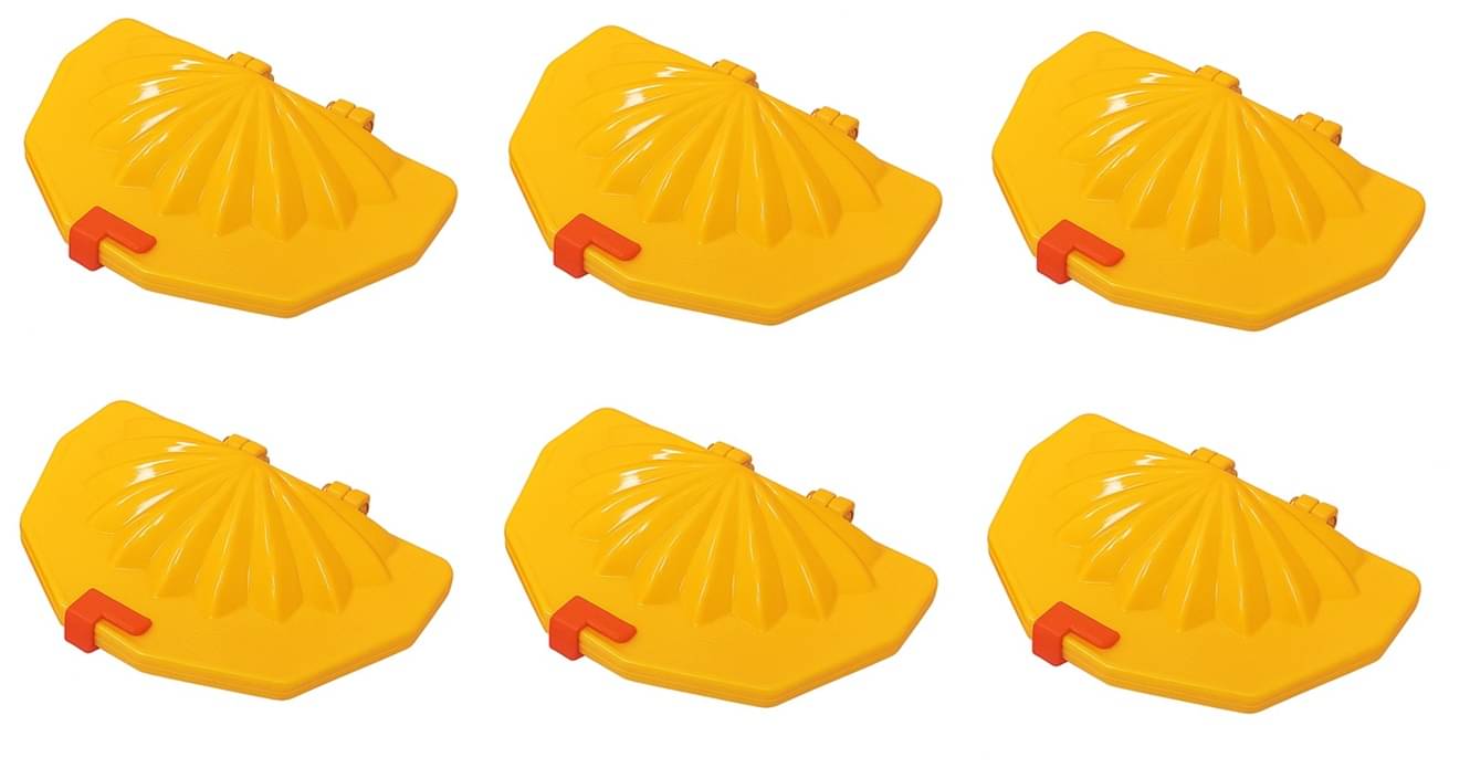 Plastic Star Design Quick Mould Karanji & Dumpling Press, Karanji & Gujiya Maker Set of 6 pcs Yellow Plastic Star Design Quick Mould Karanji & Dumpling Press, Karanji & Gujiya Maker Set of 6 pcs Yellow