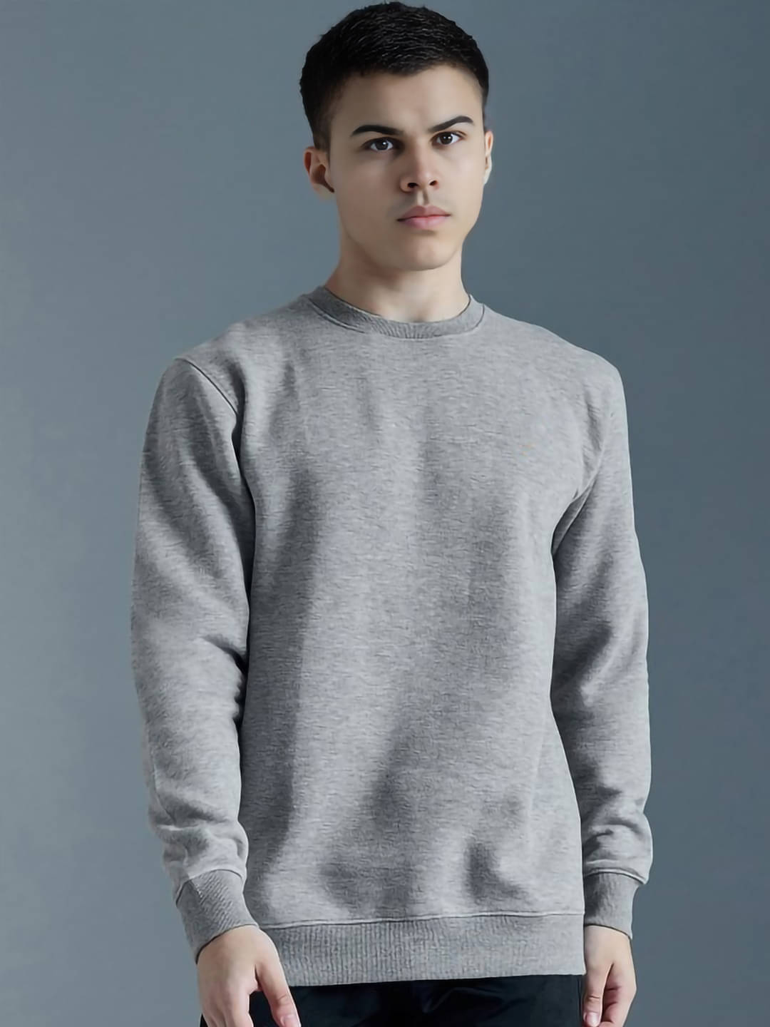 Promount Fleece Round Neck Men's Sweatshirt - Grey ( Pack of 1 ) Promount Fleece Round Neck Men's Sweatshirt - Grey ( Pack of 1 )