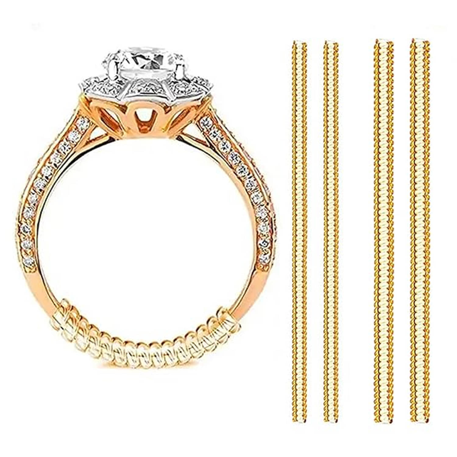 QUALIS Silver Ring Size Adjuster ( Pack of 4 ) - Jewellery Sets | Buy online on ZillyBuy