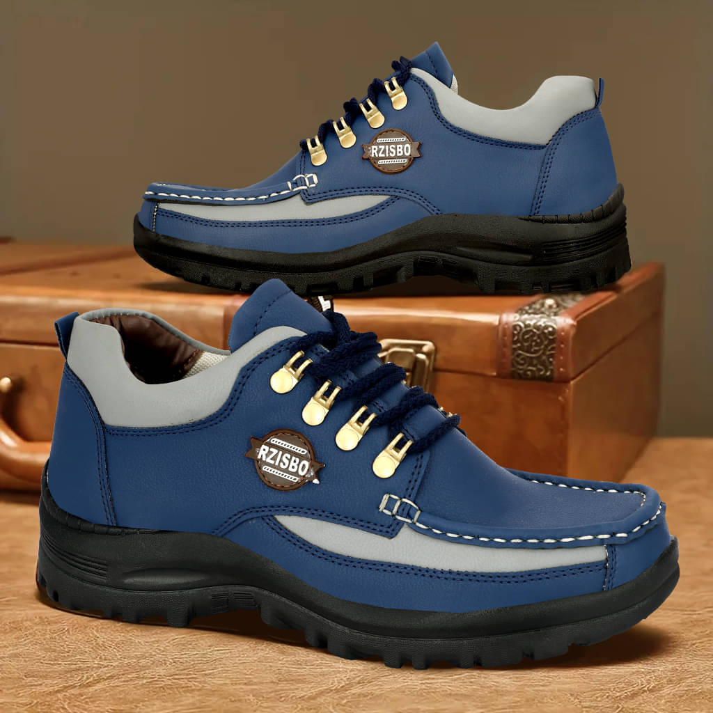     			Rzisbo Blue Men's Boat Shoes
