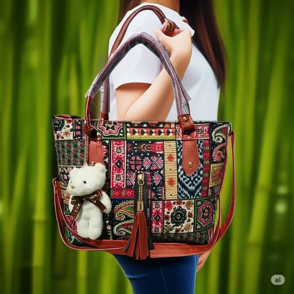     			TheYourChoice Sling Bag Canvas Set of 1 ( Multicolor )