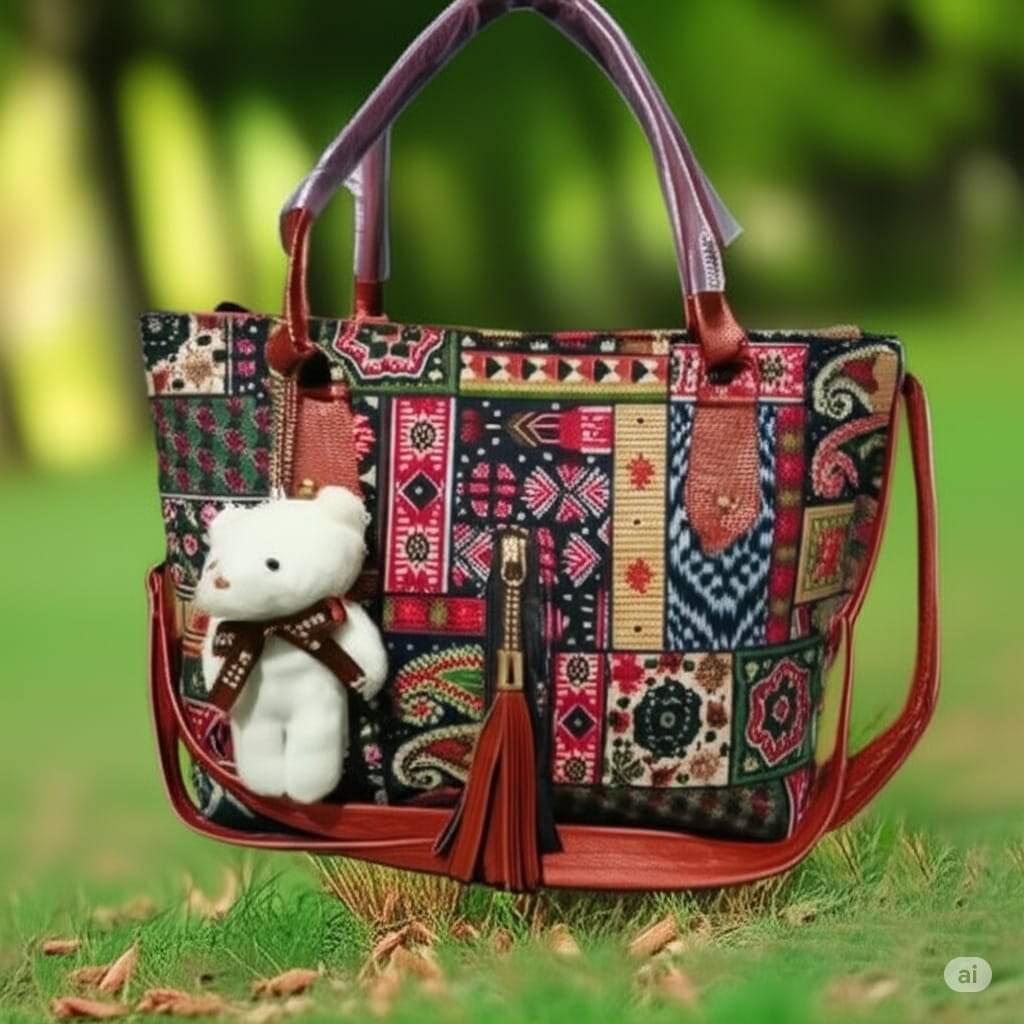     			TheYourChoice Sling Bag Canvas Set of 1 ( Multicolor )