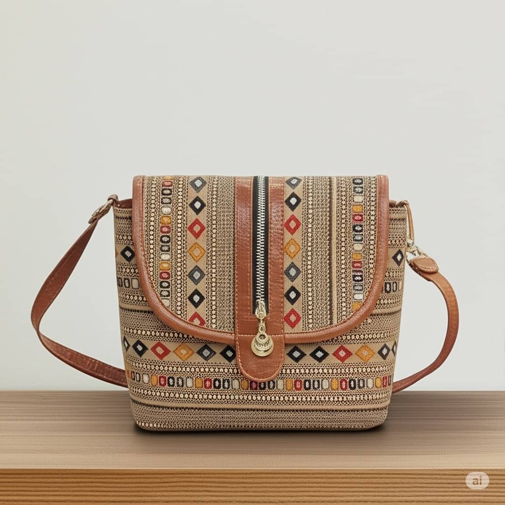     			TheYourChoice Sling Bag Canvas Set of 1 ( Multicolor )