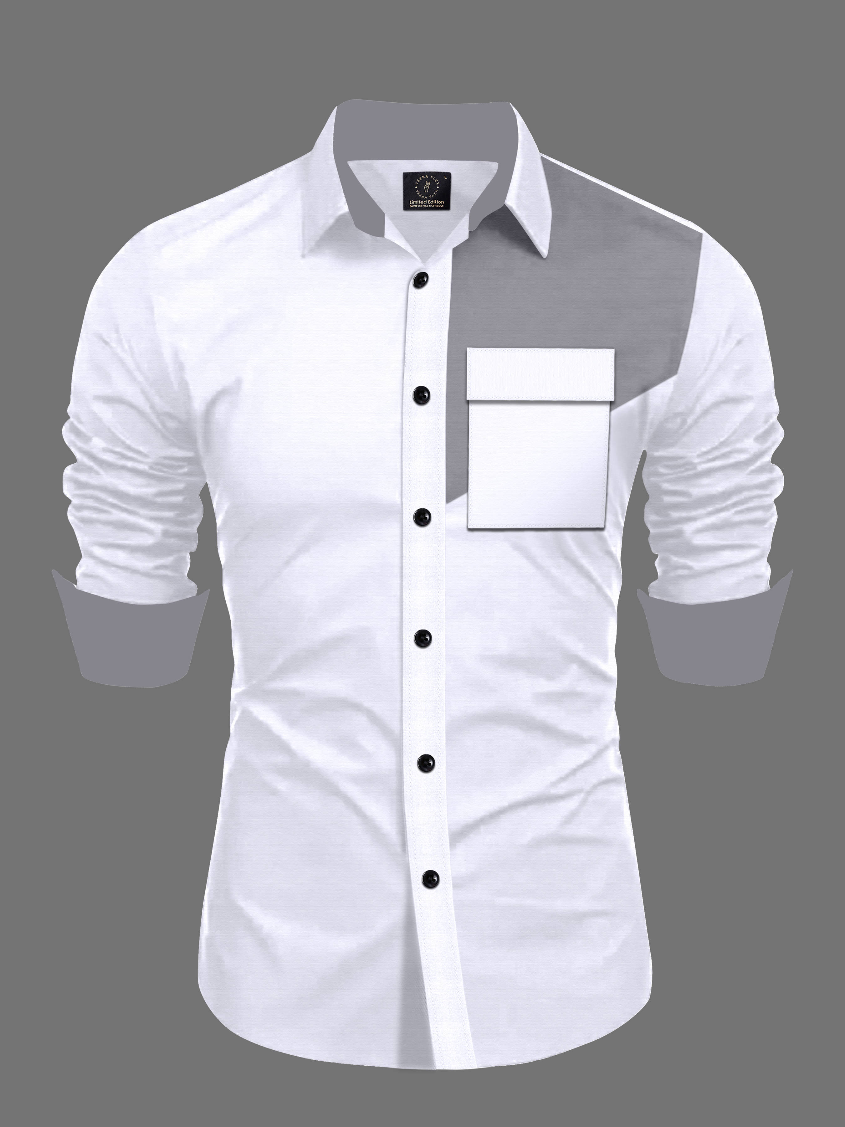     			VEERA FLEX Cotton Blend Regular Fit Colorblock Full Sleeves Men's Casual Shirt - Multicolor ( Pack of 1 )